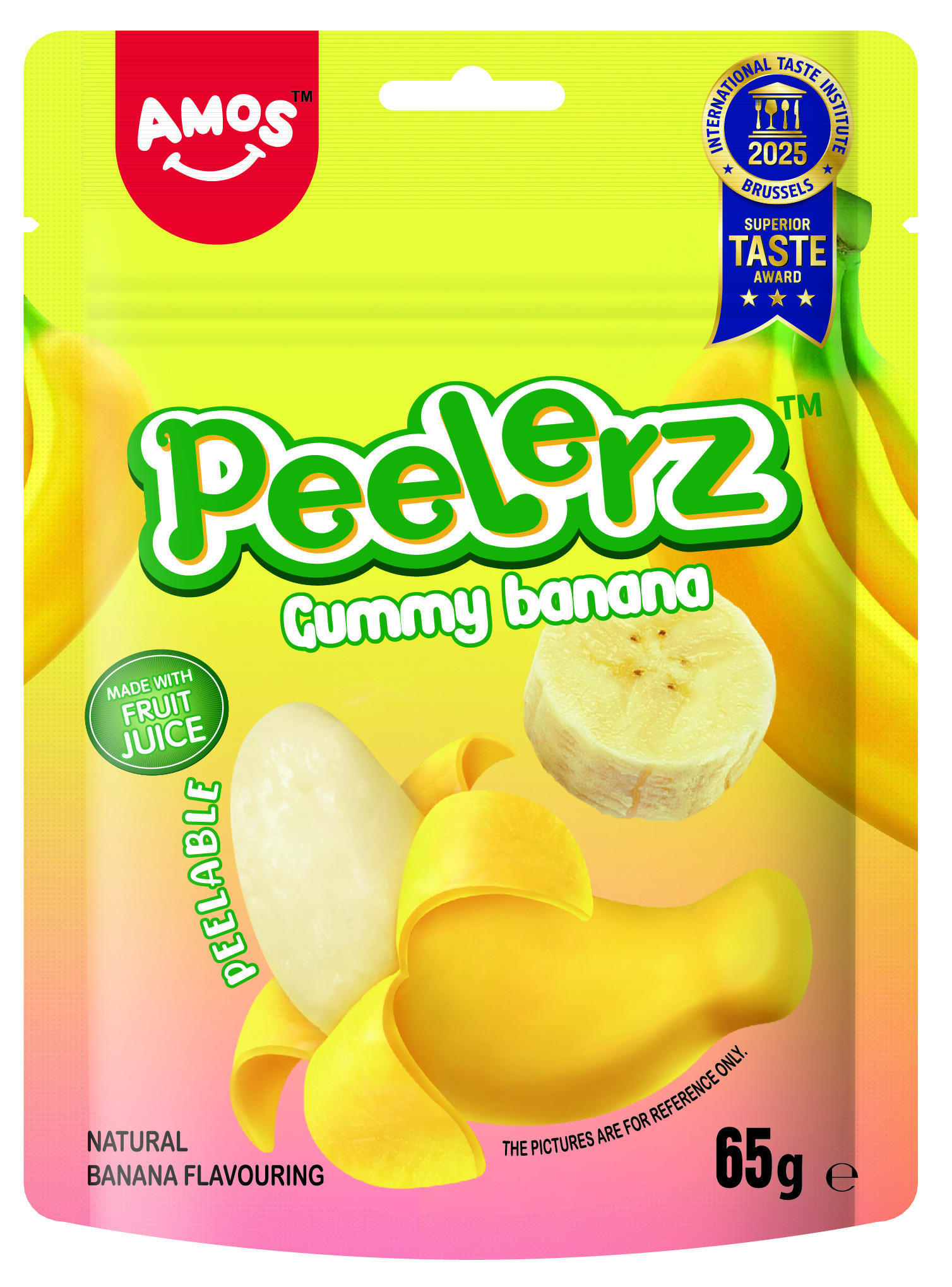 Amos Peelerz Gummy Banana 65g