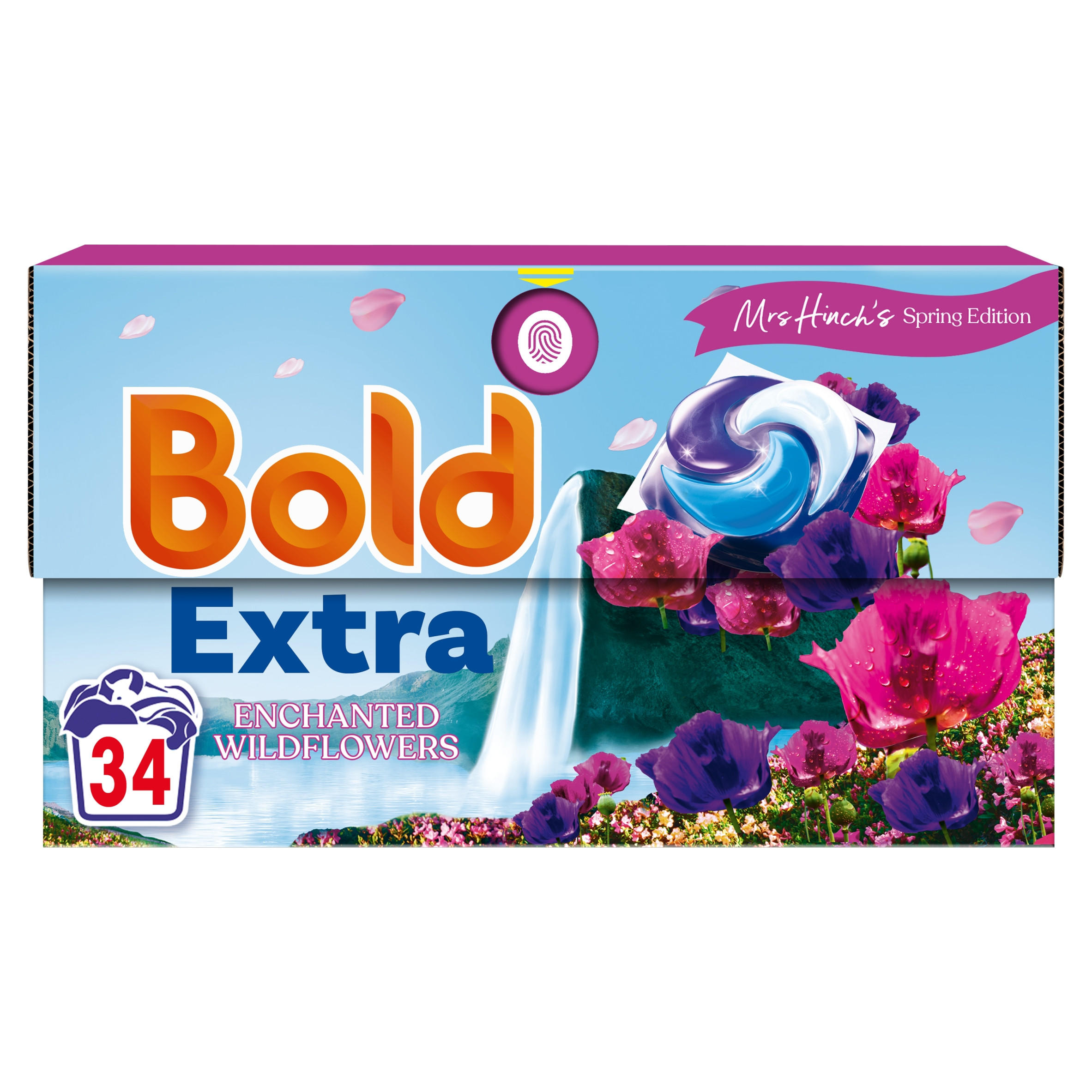 Bold EXTRA PODS® Washing Liquid Capsules Enchanted Wildflowers 34 Washes
