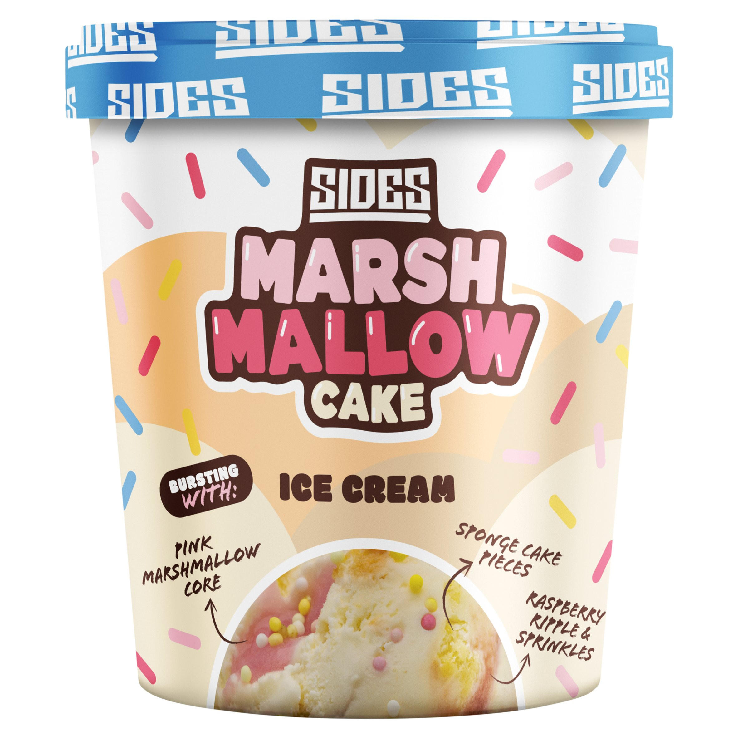 Sides Marshmallow Cake Ice Cream 500ml
