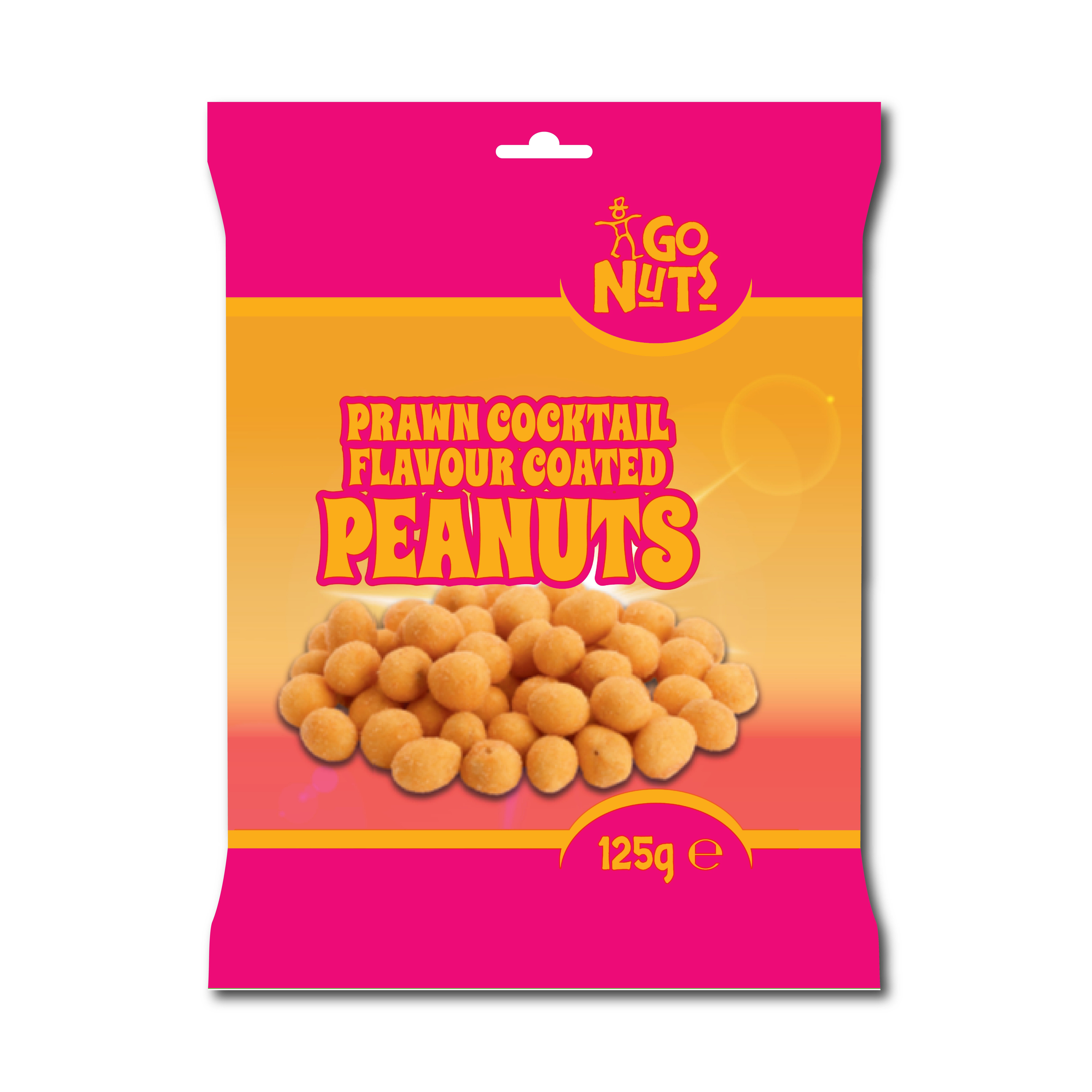 Go Nuts Prawn Cocktail Coated Peanuts 125g