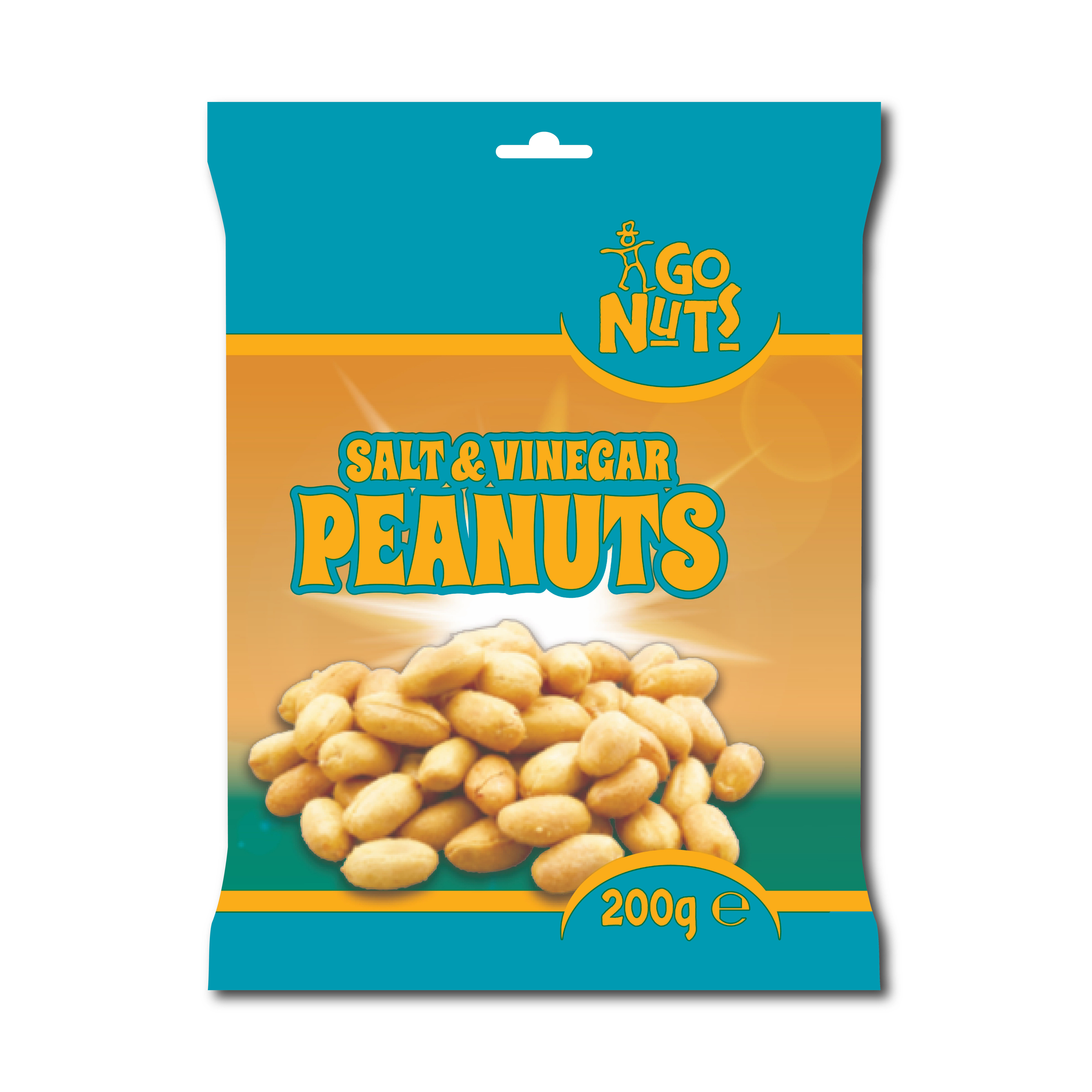 Go Nuts Salt and Vinegar Peanuts 200g