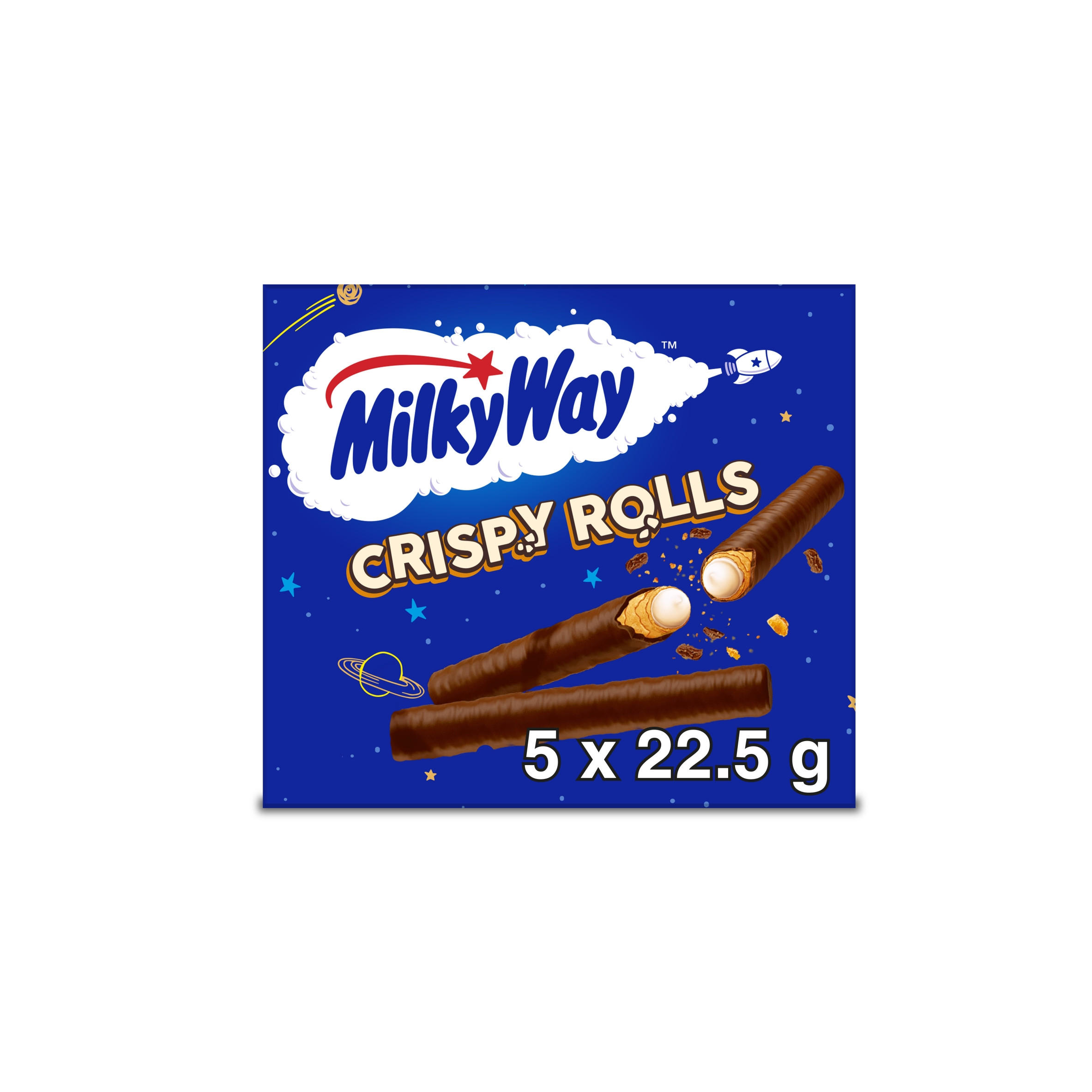 Milky Way Crispy Rolls Biscuit & Milk Chocolate Multipack 5 x 22.5g