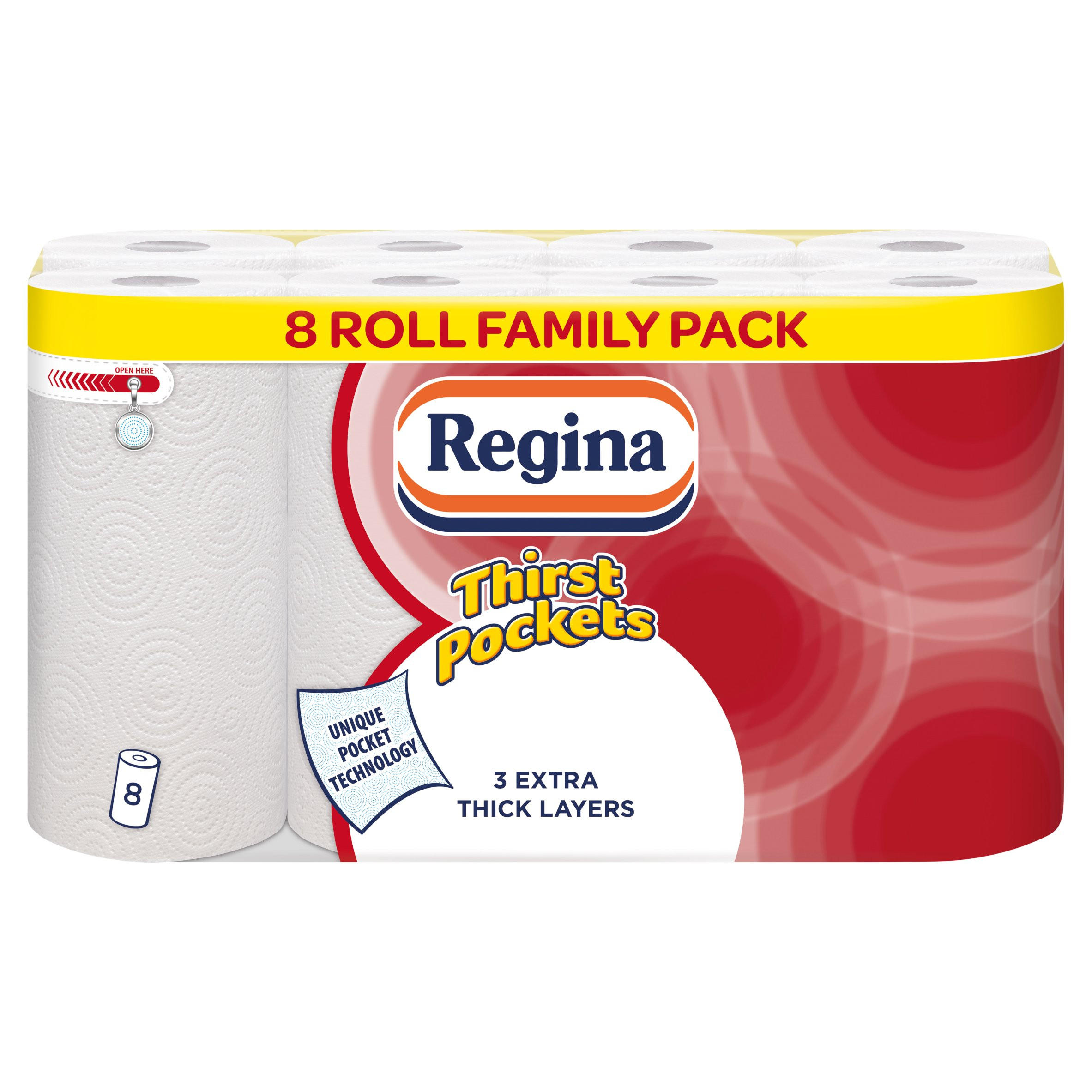 Regina 8 Thirst Pockets Roll