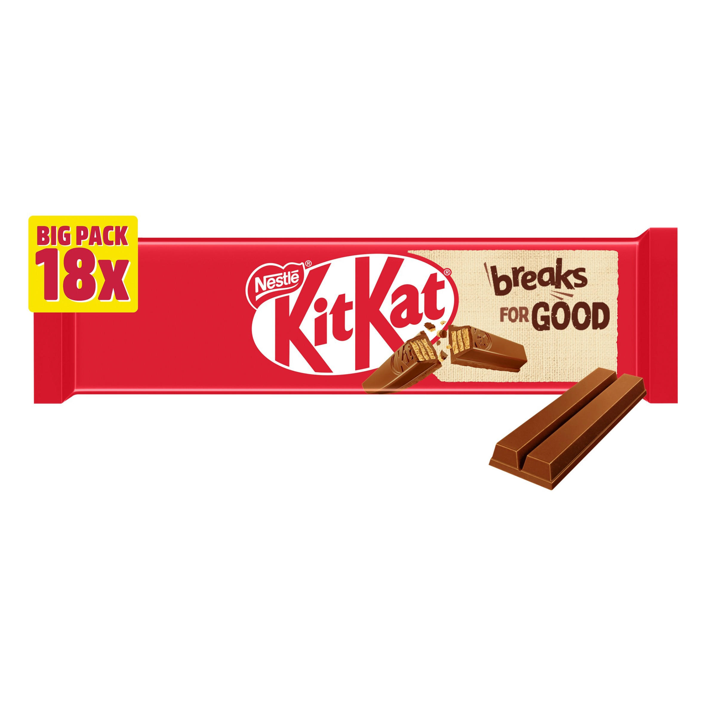 KitKat 2 Finger Milk Chocolate Biscuit Bar 18 Pack Multipack 372.6g