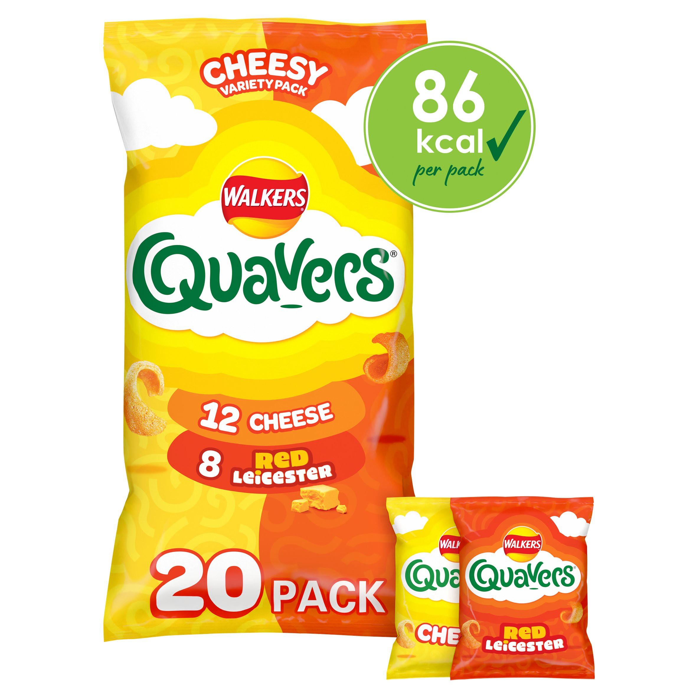 Walkers Quavers Cheesy Variety Pack 20 x 16g