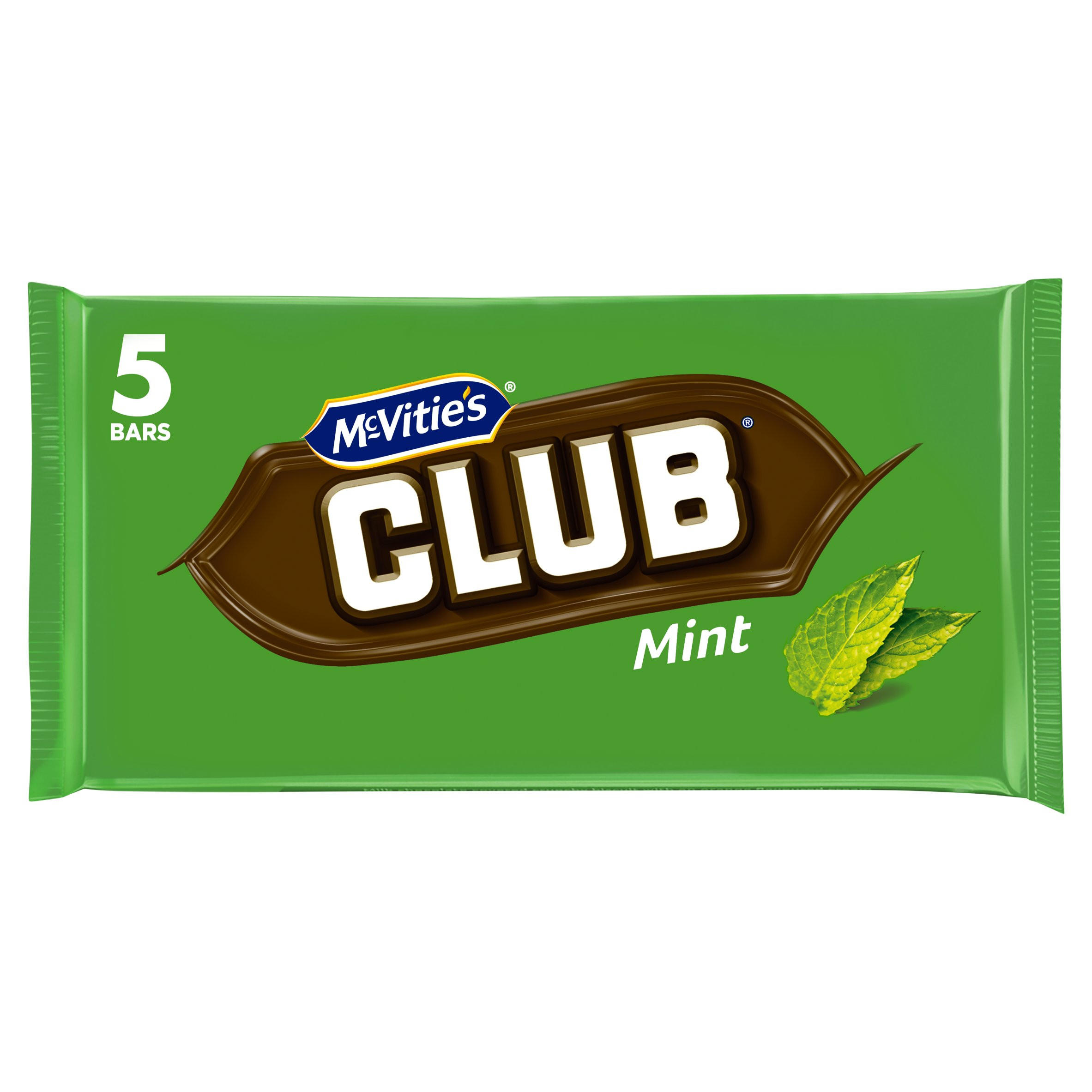 McVitie's Club Mint Bars 5 x 22g (110g)