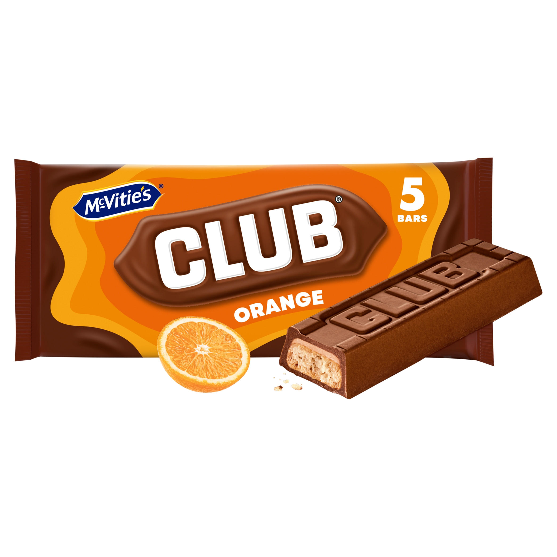 McVitie's Club Orange Bars 5 x 22g (110g)