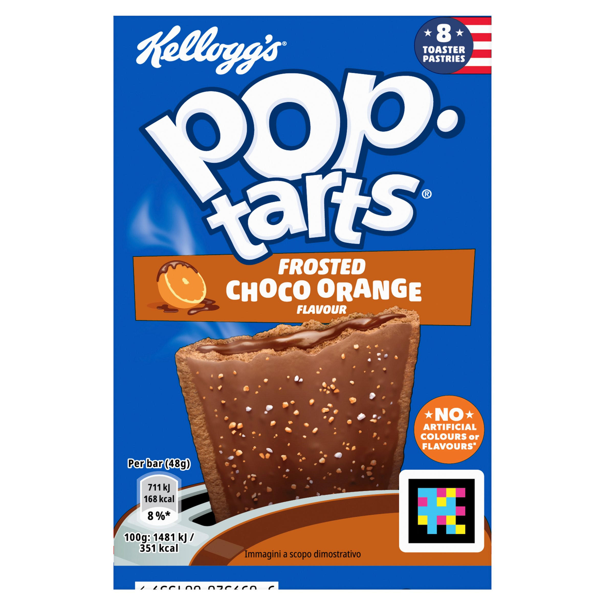 Kellogg’s Pop Tarts Choco Orange flavour pastry snacks 8x48g