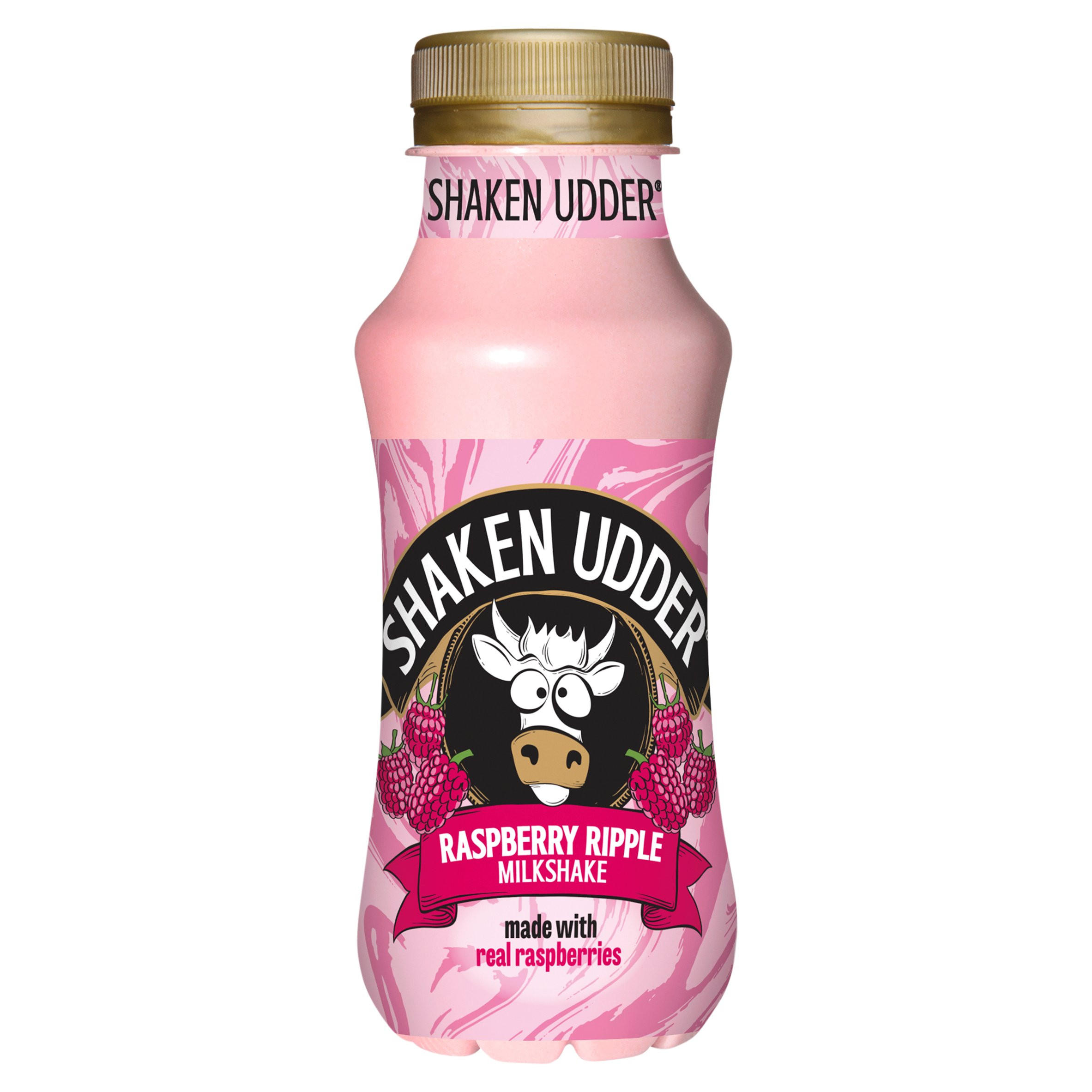 Shaken Udder Raspberry Ripple Milkshake 250ml