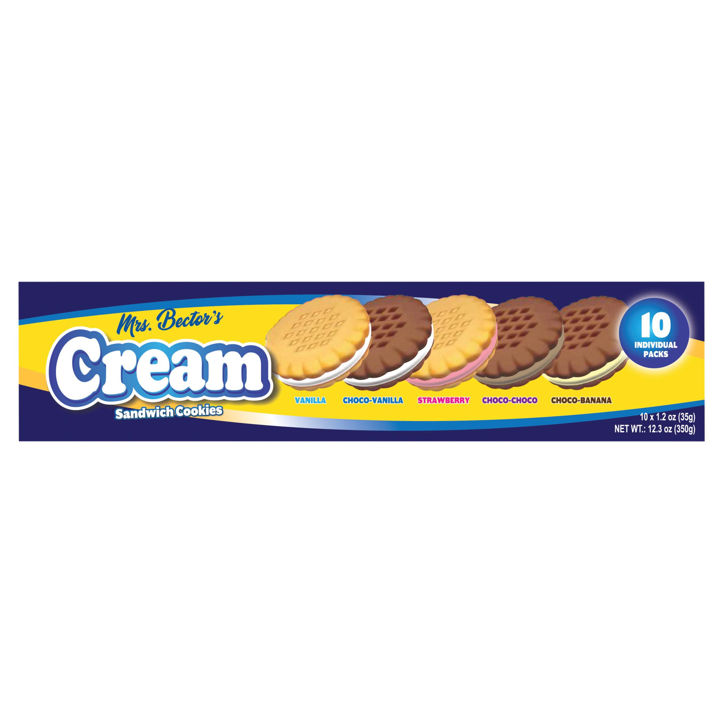 Mrs Bector's Cream Sandwich Cookies 10 x 35g (350g)
