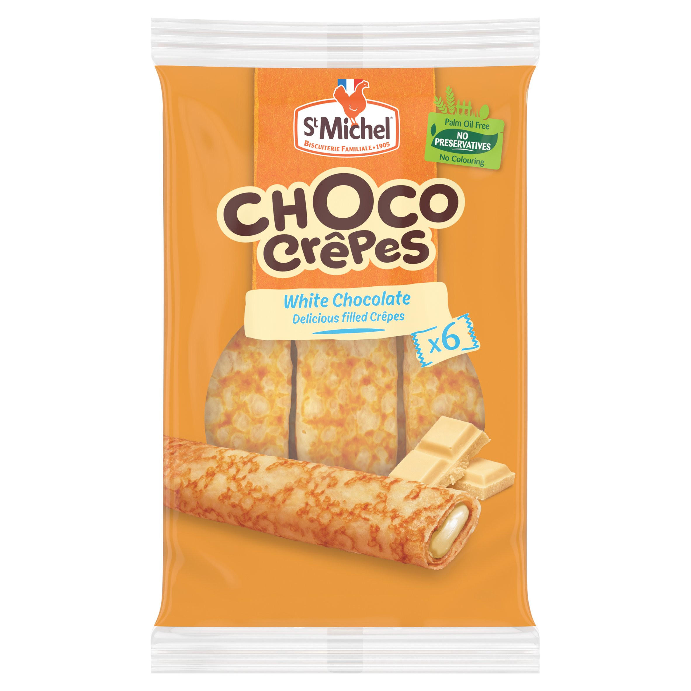 St Michel 6 White Chocolate Choco Crêpe 180g