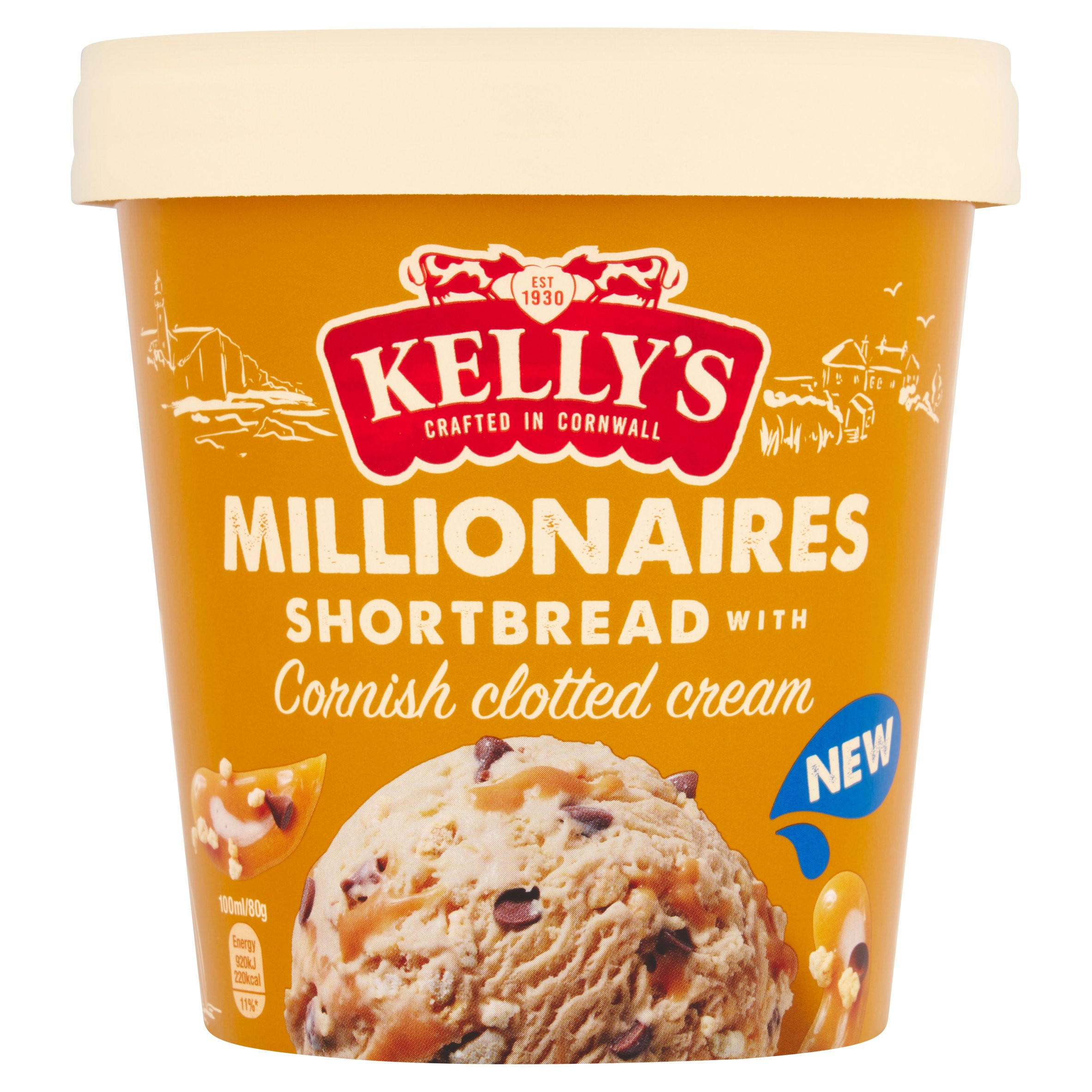 Kelly's Millionaires Shortbread with Cornish Clotted Cream 425ml