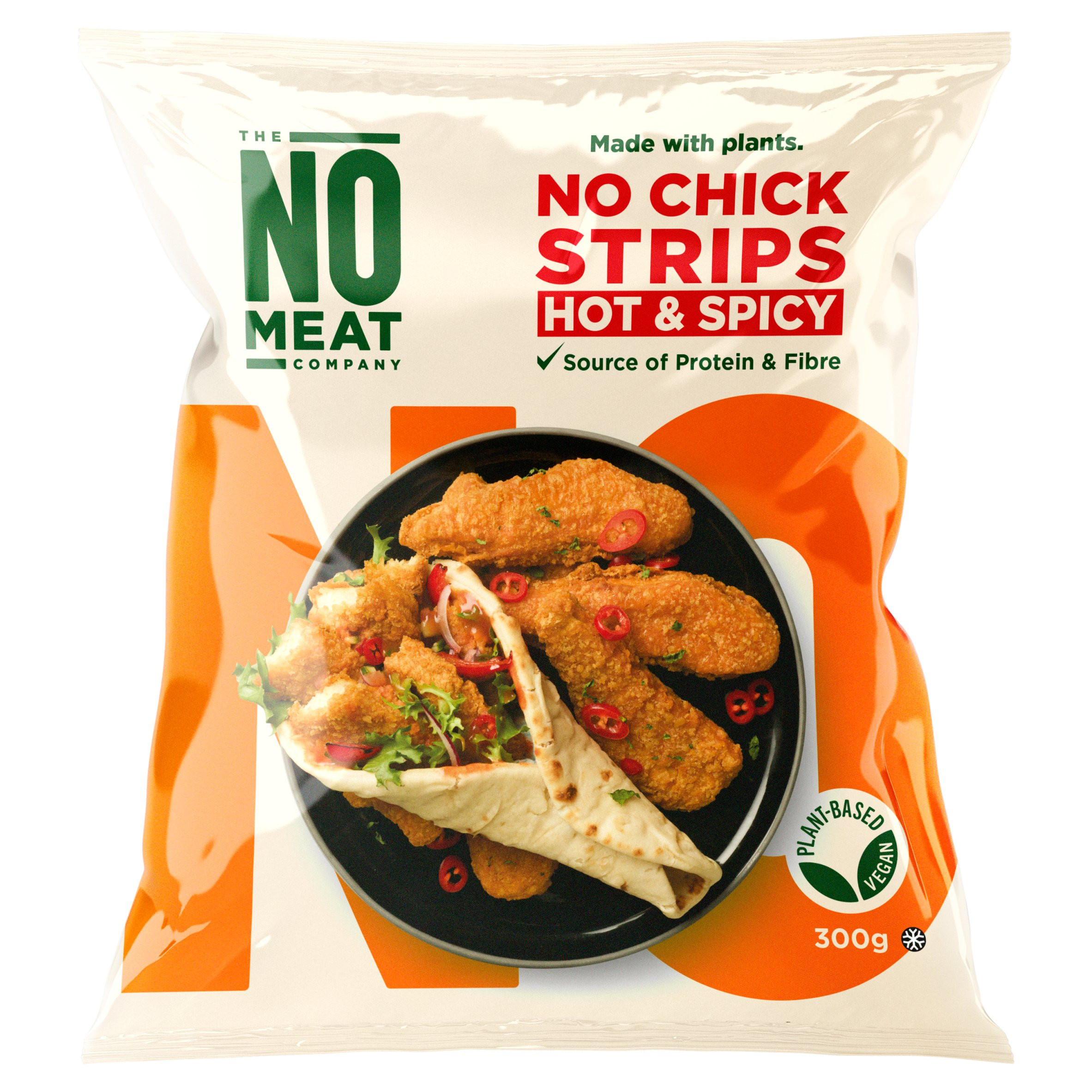 The No Meat Company Hot & Spicy No Chick Strips 300g