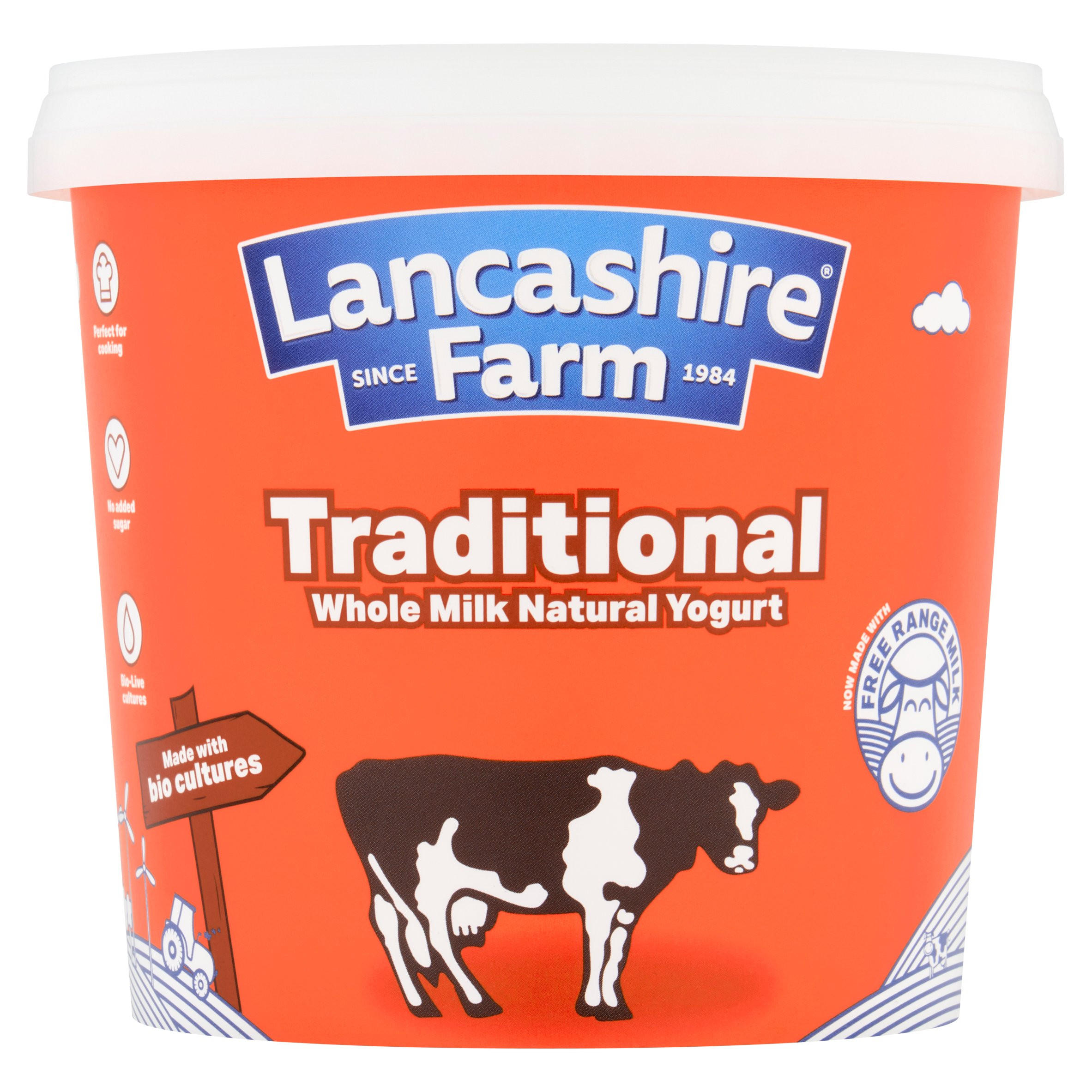 Lancashire Farm Traditional Whole Milk Natural Yogurt 1kg