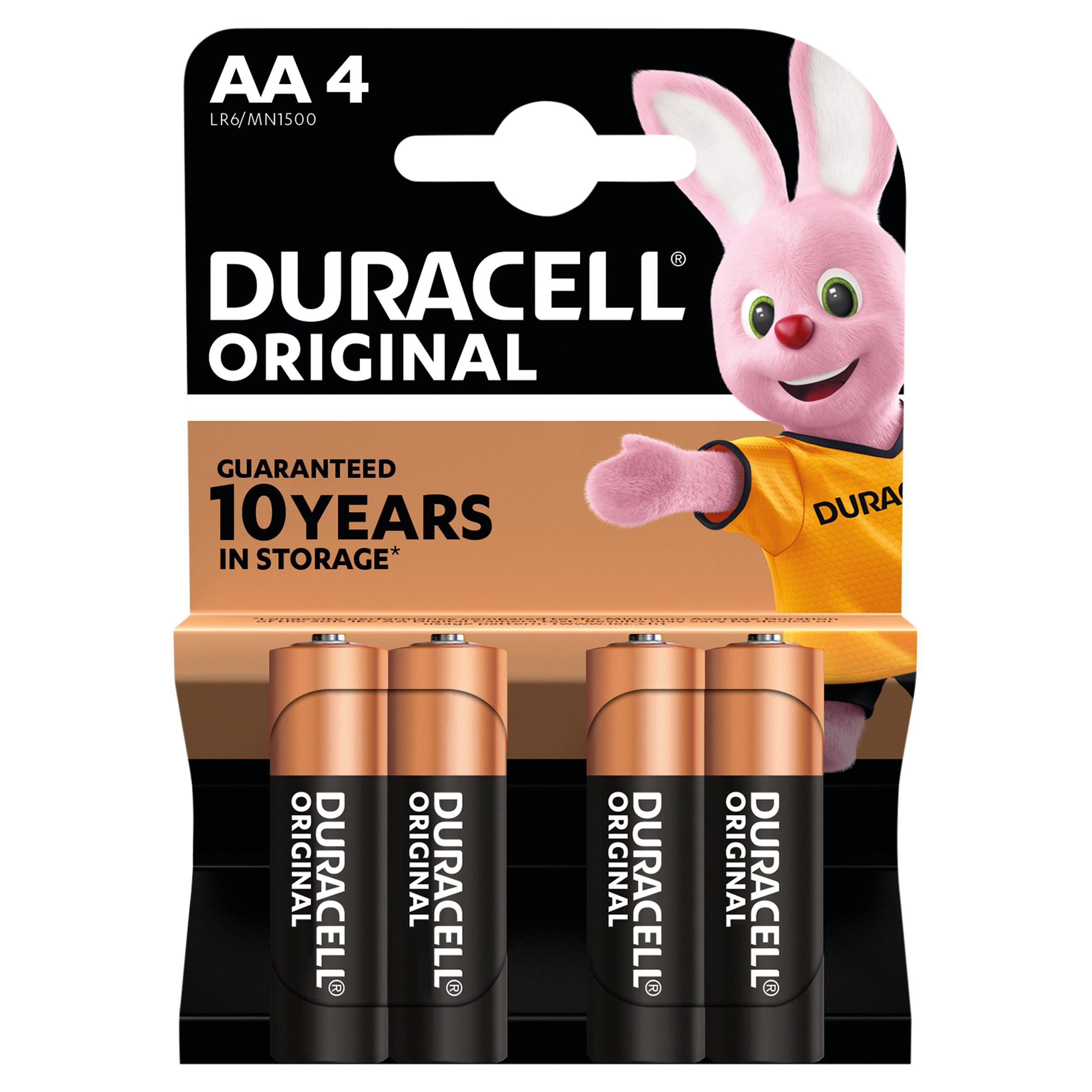 Duracell Original AA 4 1.5V Alkaline
