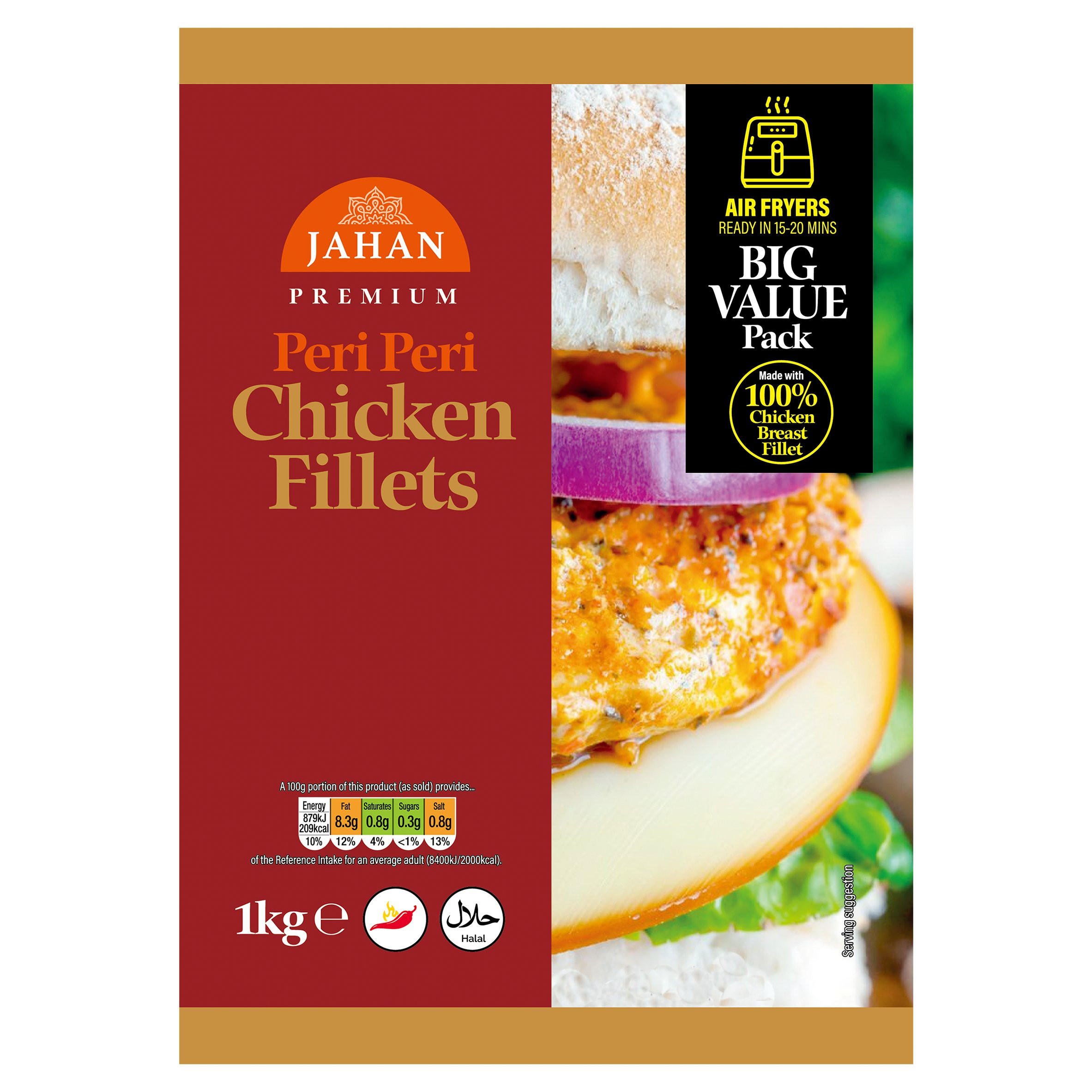 Jahan Premium Peri Peri Chicken Fillets 1kg