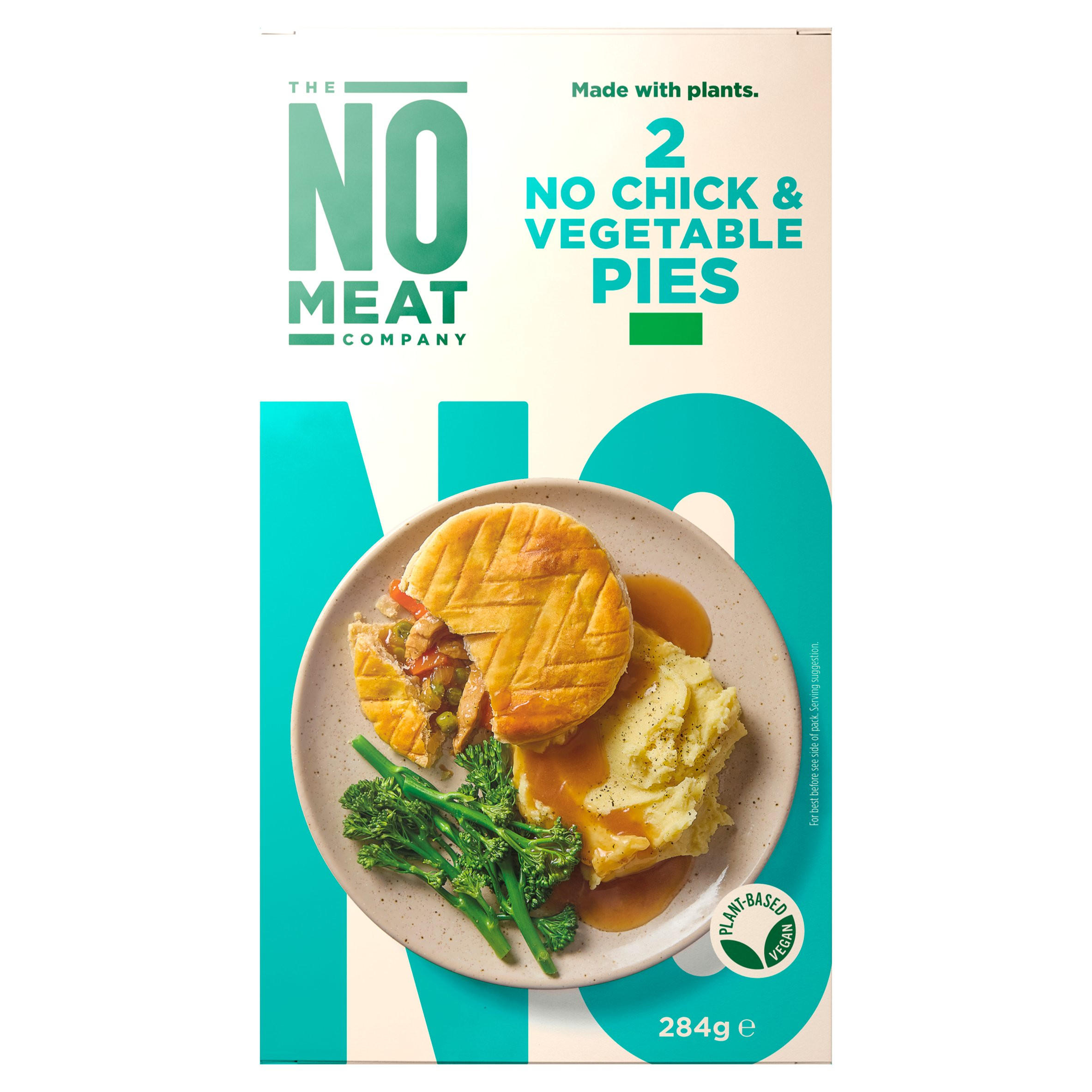 The No Meat Company 2 No Chick & Vegetable Pies 284g