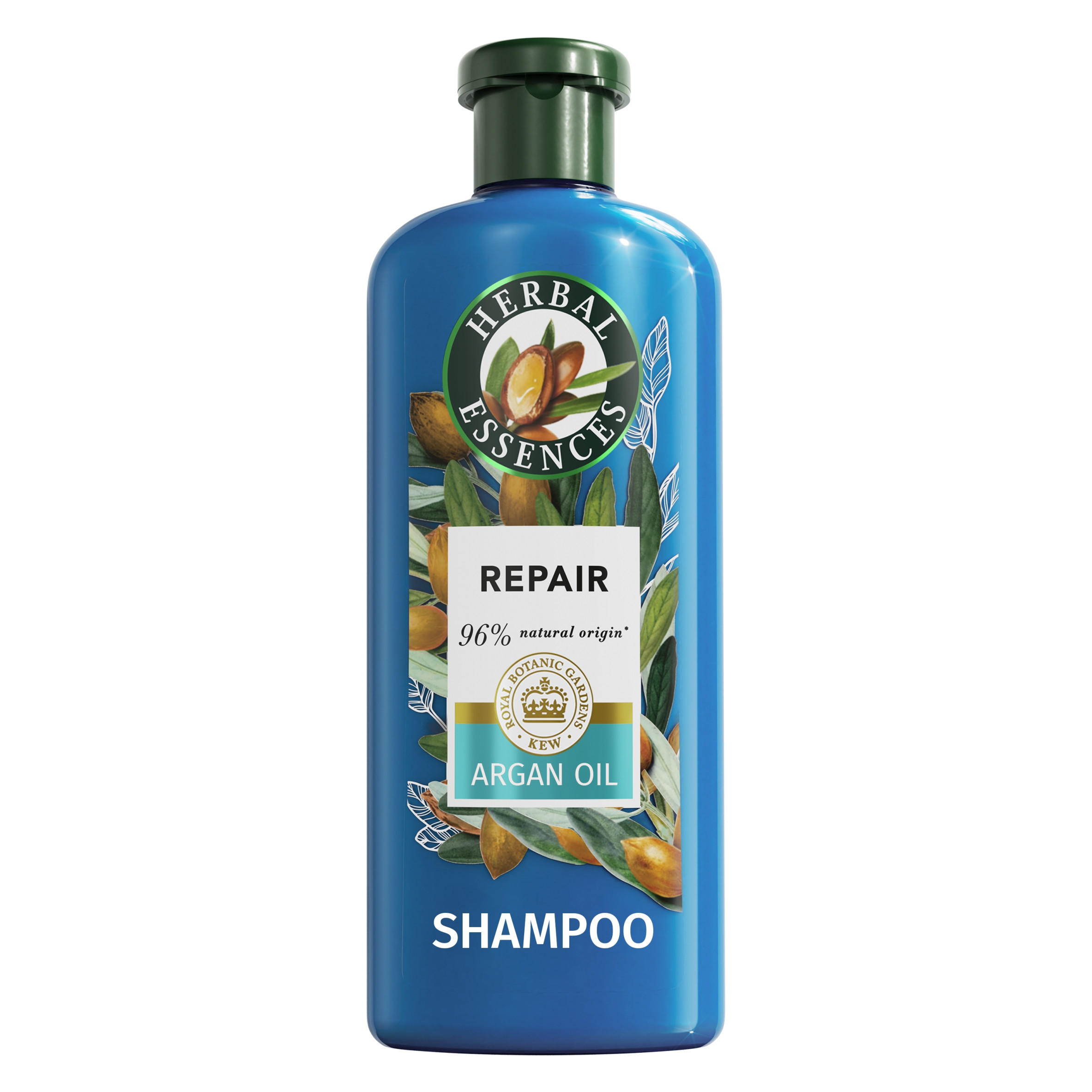 Herbal Essences Argan Oil Repair Shampoo 350ml to Nourish Damaged Hair, Silicone Free