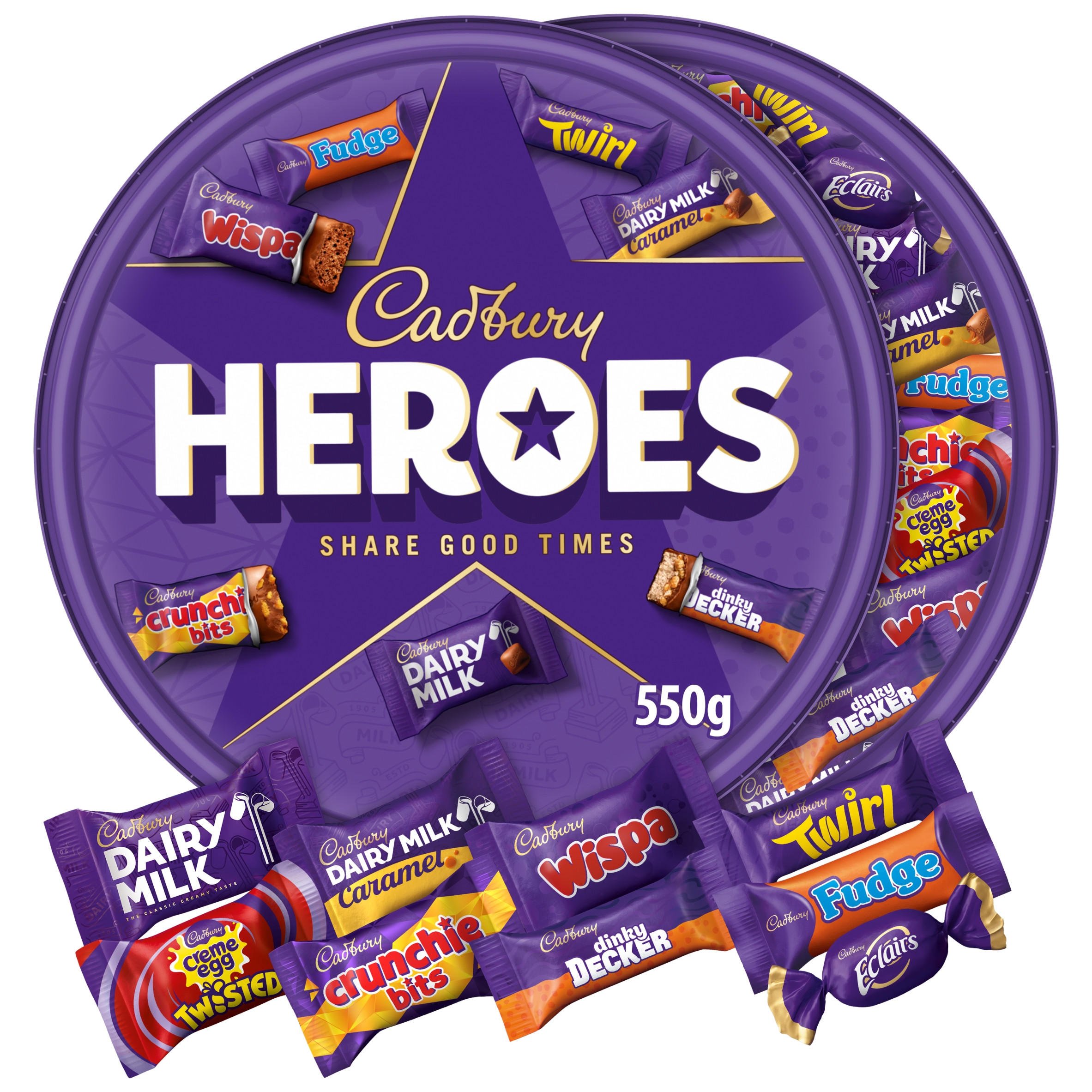 Cadbury Heroes Chocolate Tub 550 g
