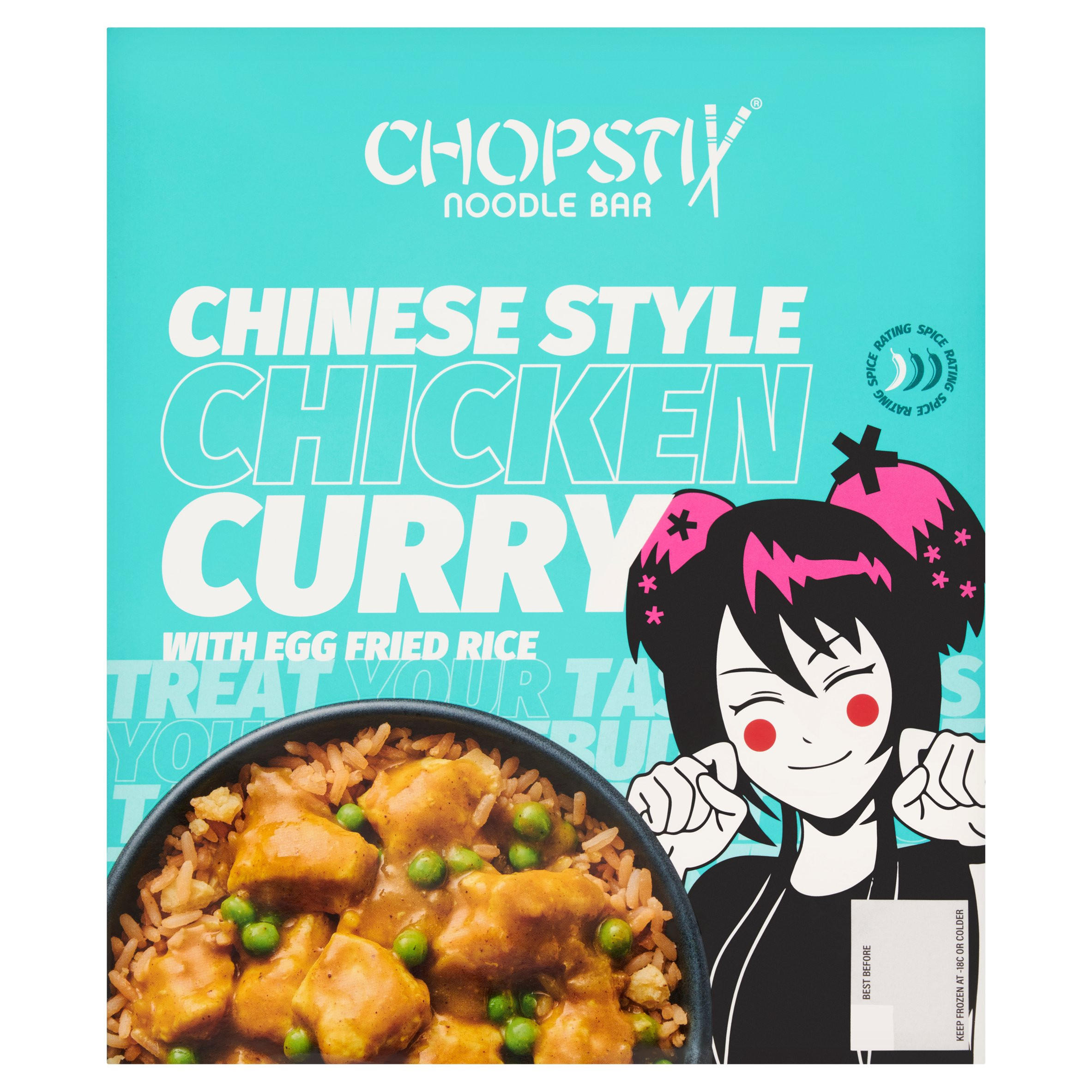 Chopstix Noodle Bar Chinese Style Chicken Curry with Egg Fried Rice 400g