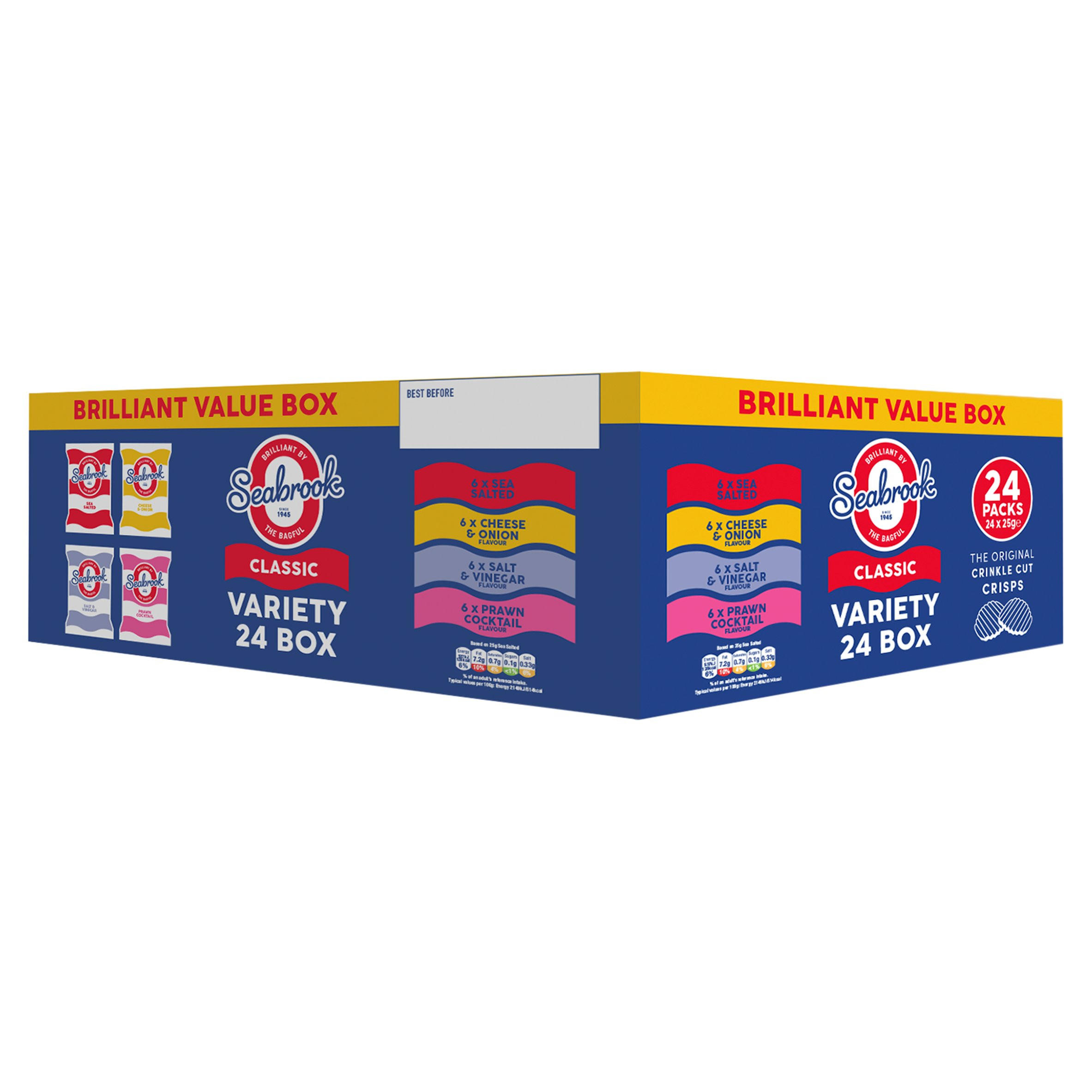 Seabrook Classic Variety Box 24 x 25g