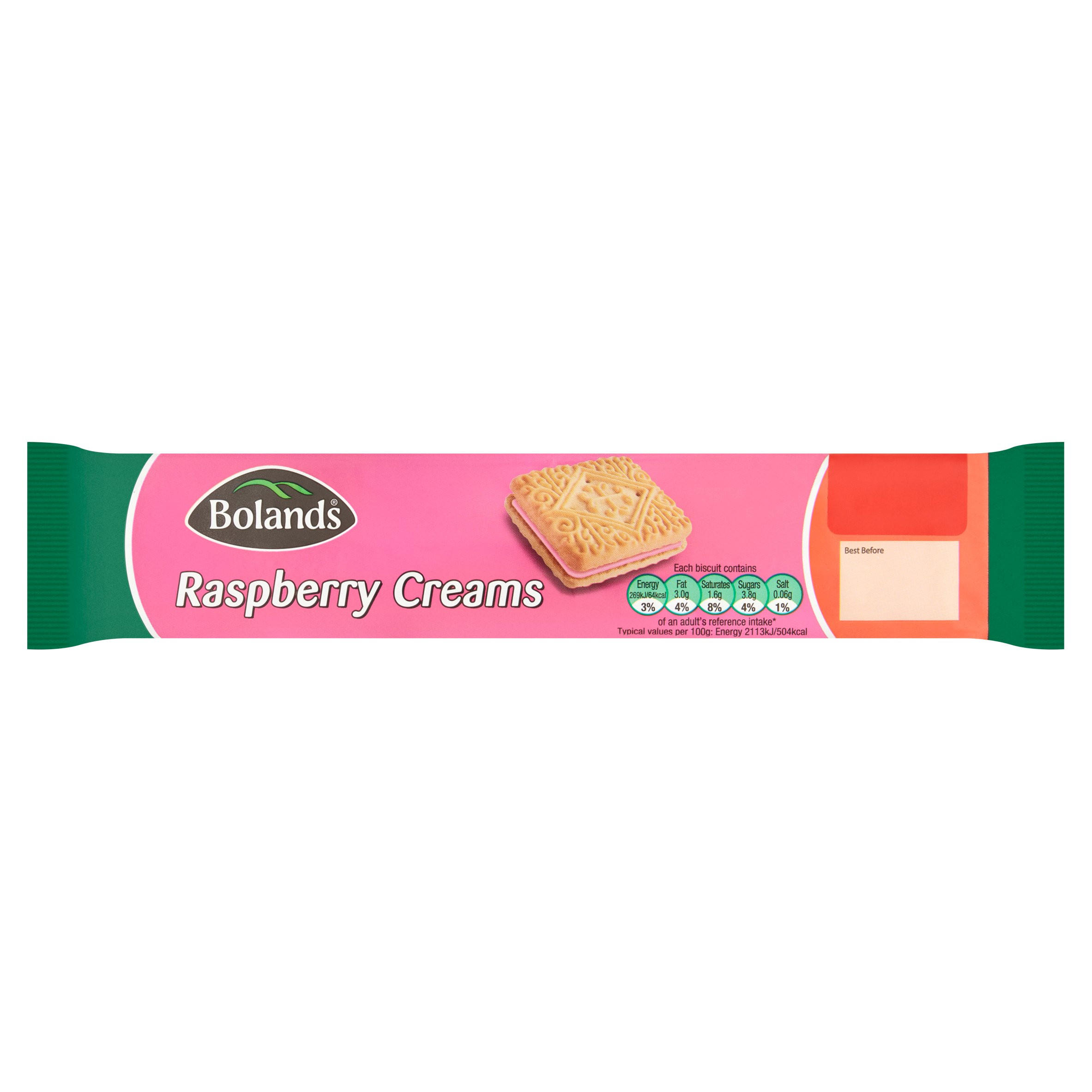 Bolands Raspberry Creams 150g