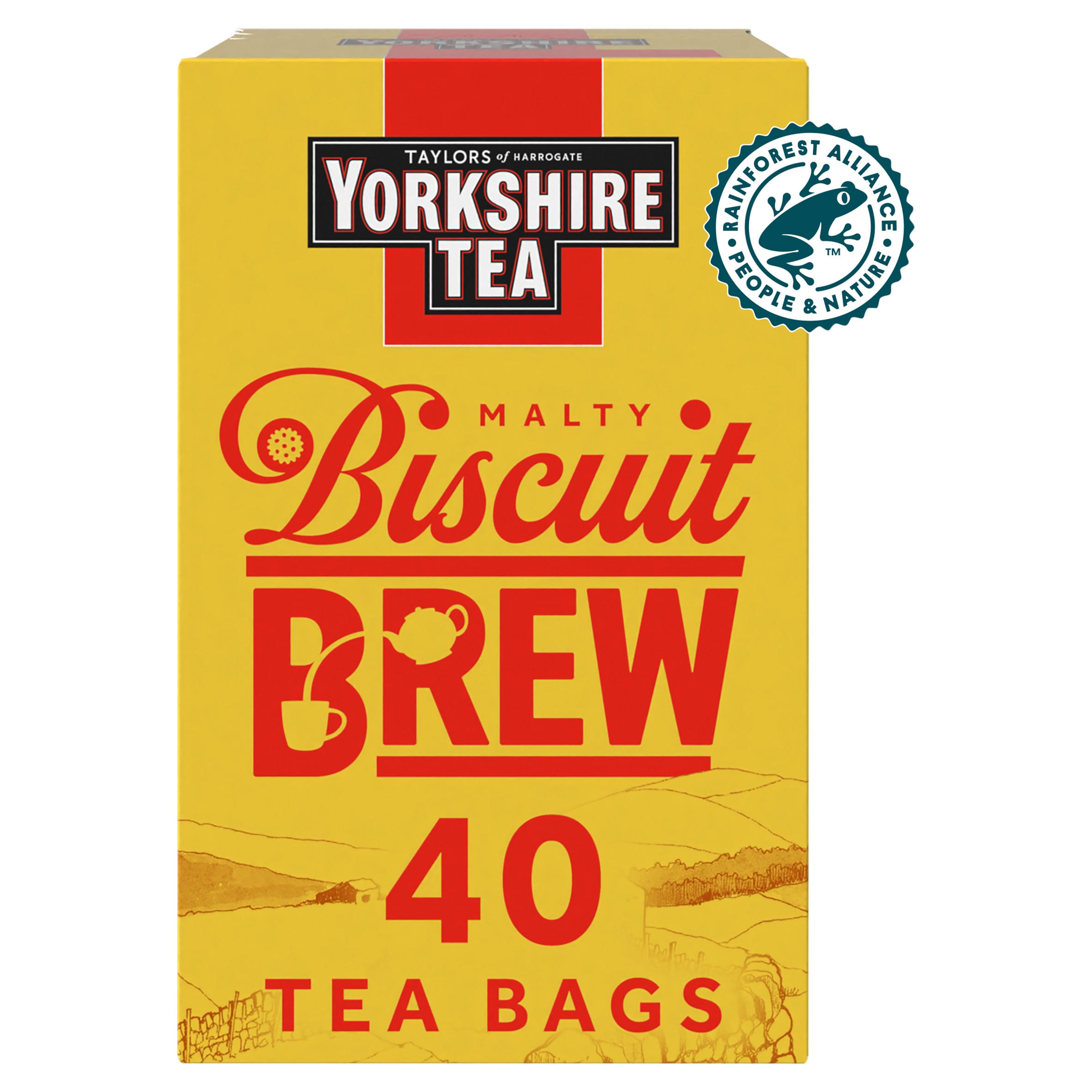 Taylors of Harrogate Yorkshire Tea Malty Biscuit Brew 40 Tea Bags 112g