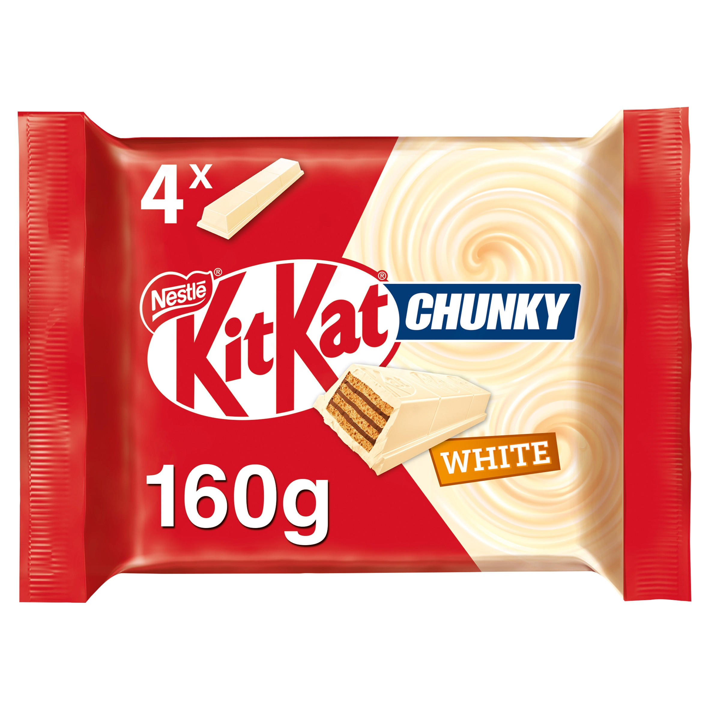 KitKat Chunky White Bar 4 Pack Multipack 160g