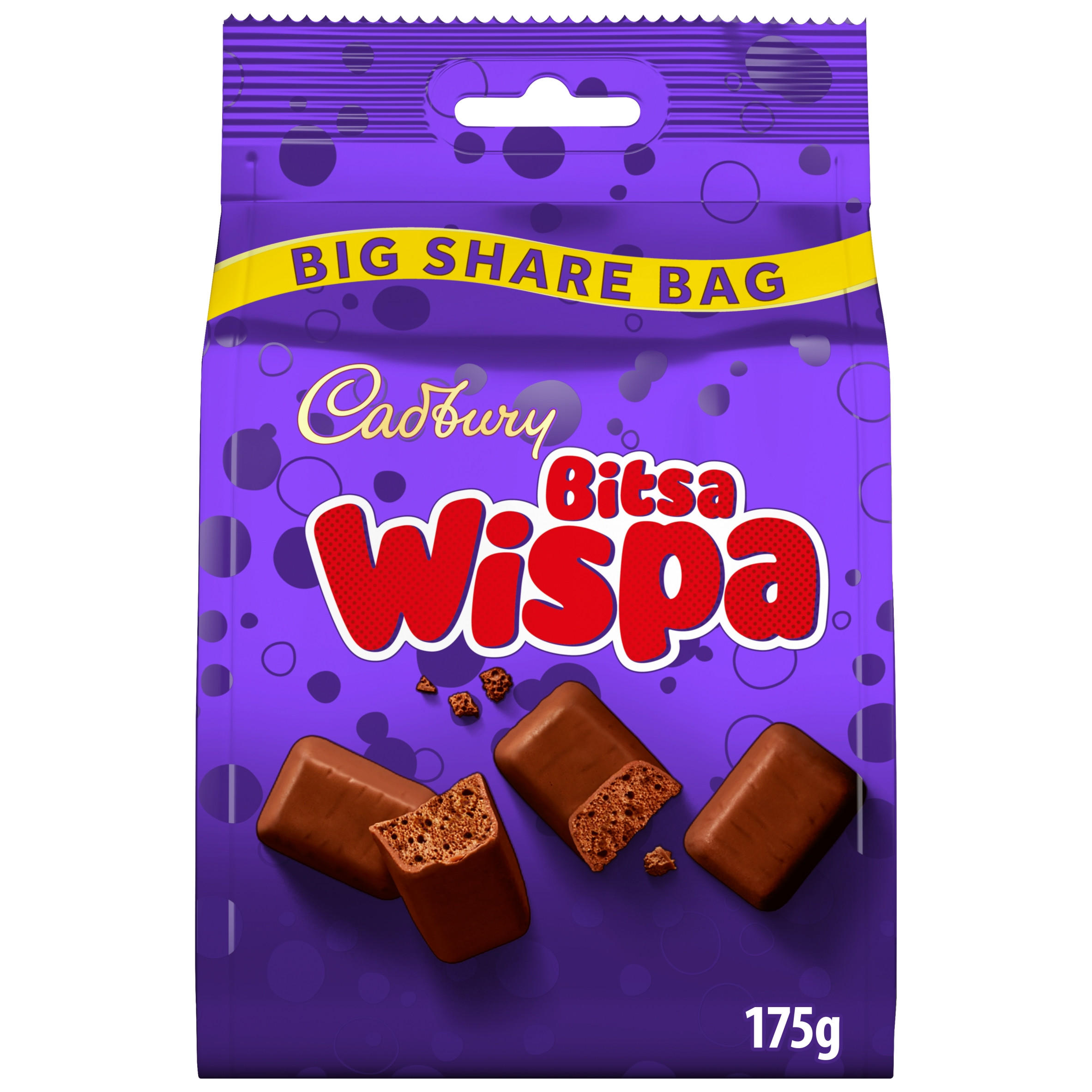 Cadbury Bitsa Wispa Chocolate Large Share Bag 175g