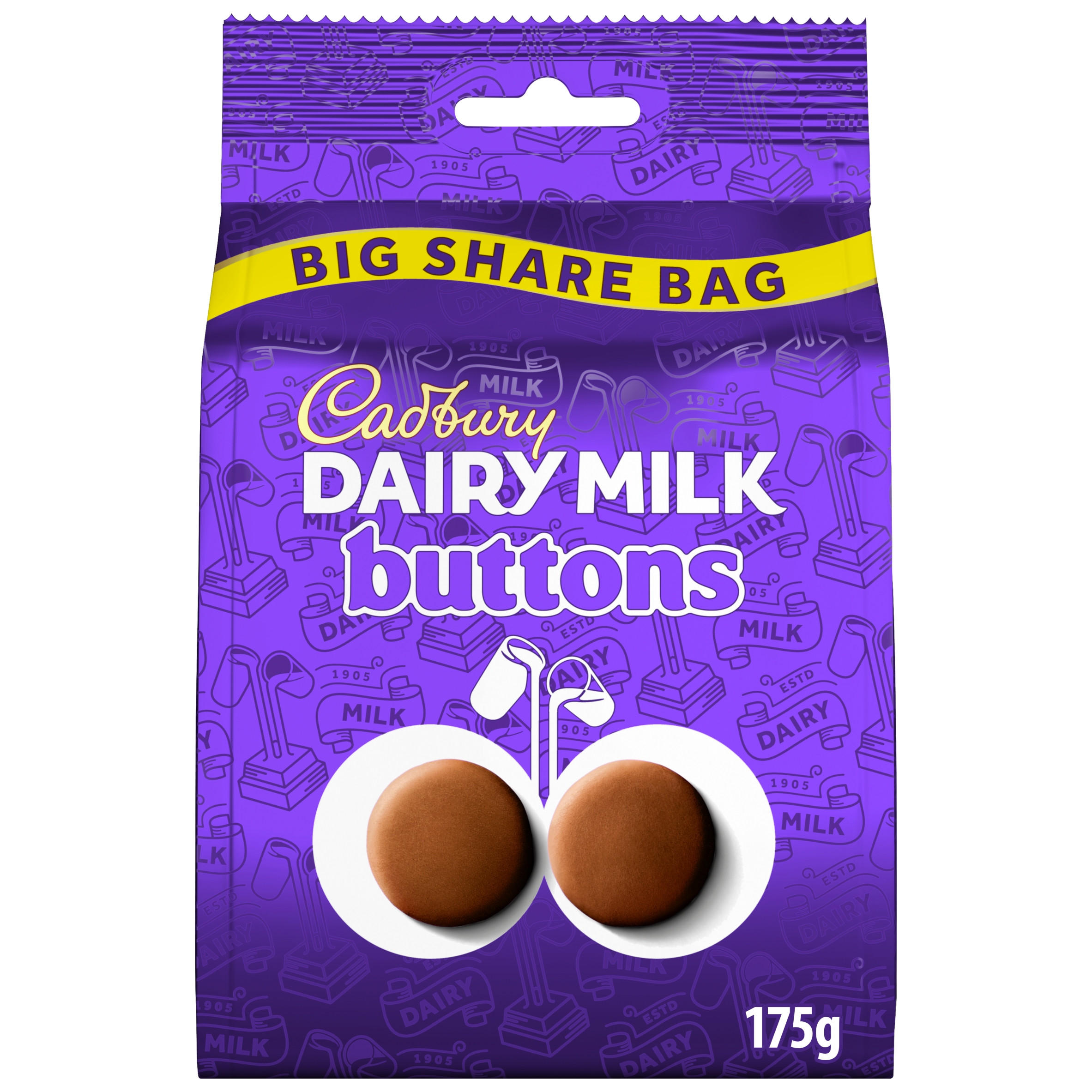 Cadbury Dairy Milk Buttons Chocolate Large Sharing Bag 175 g