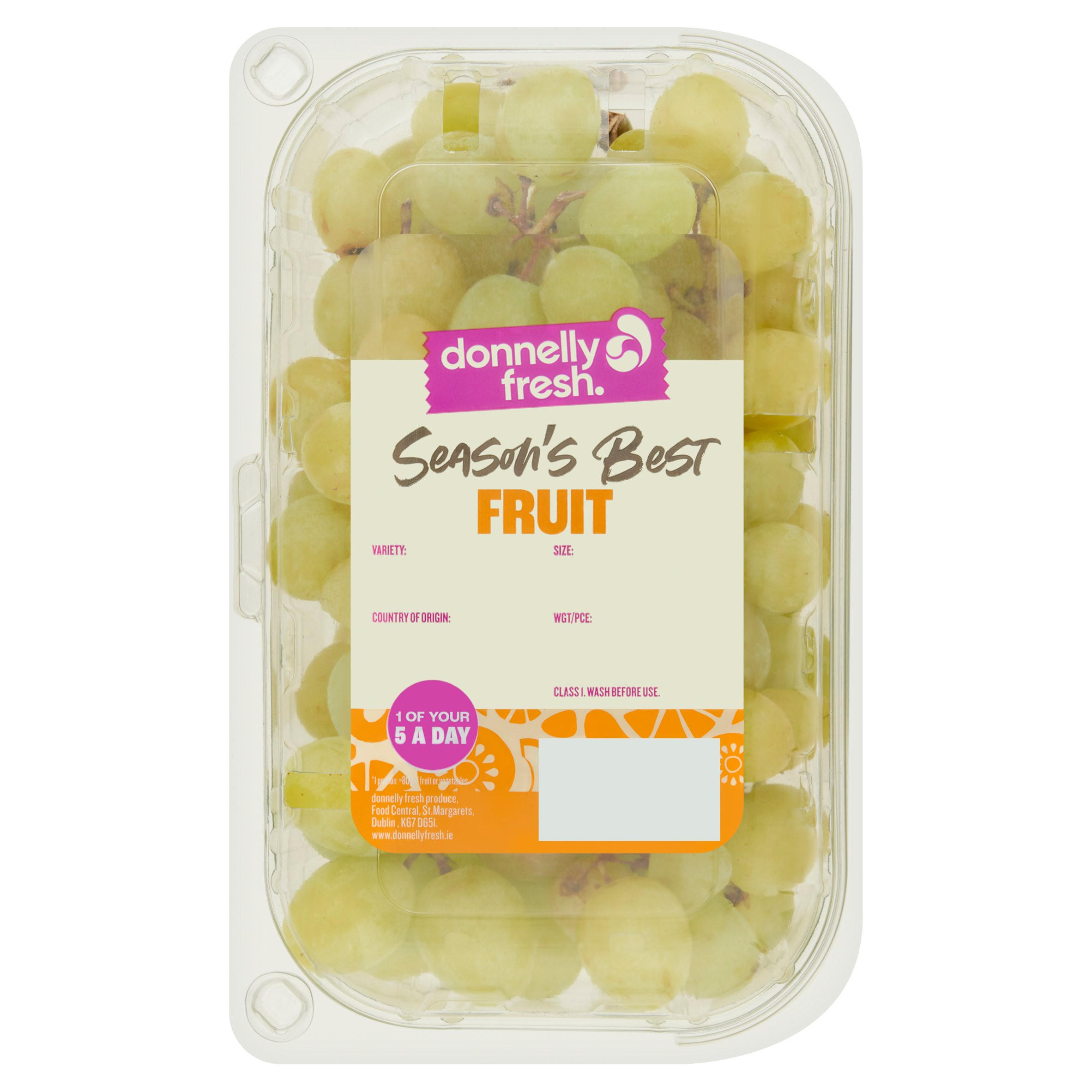 Donnelly Fresh Season's Best Fruit Green Grapes 500g