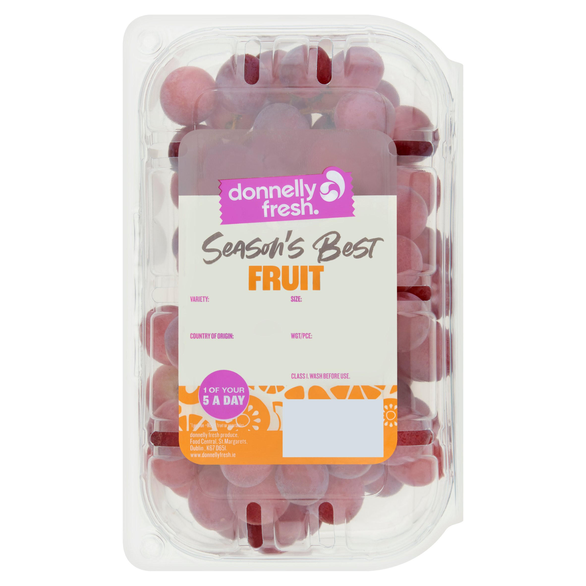 Donnelly Fresh Red Grapes 10 x 500g