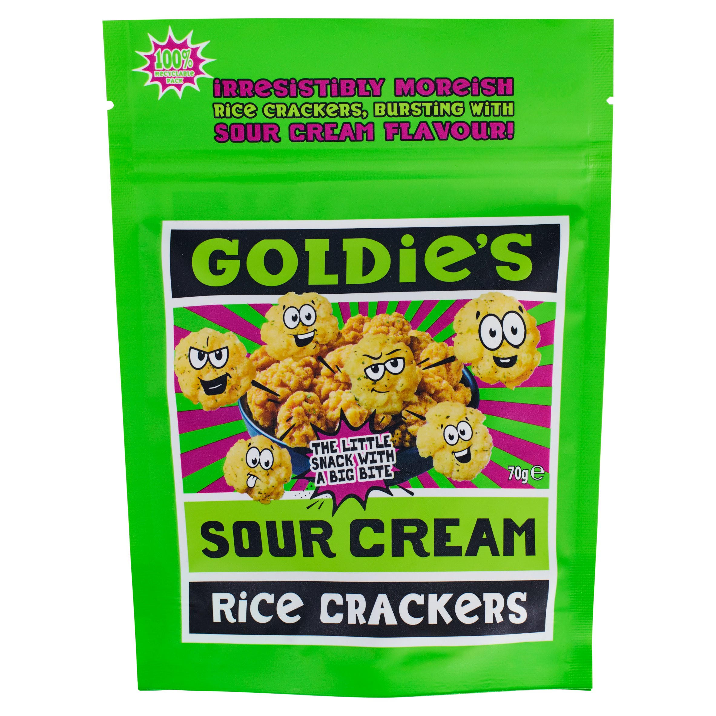 Goldie's Sour Cream Rice Crackers 70g