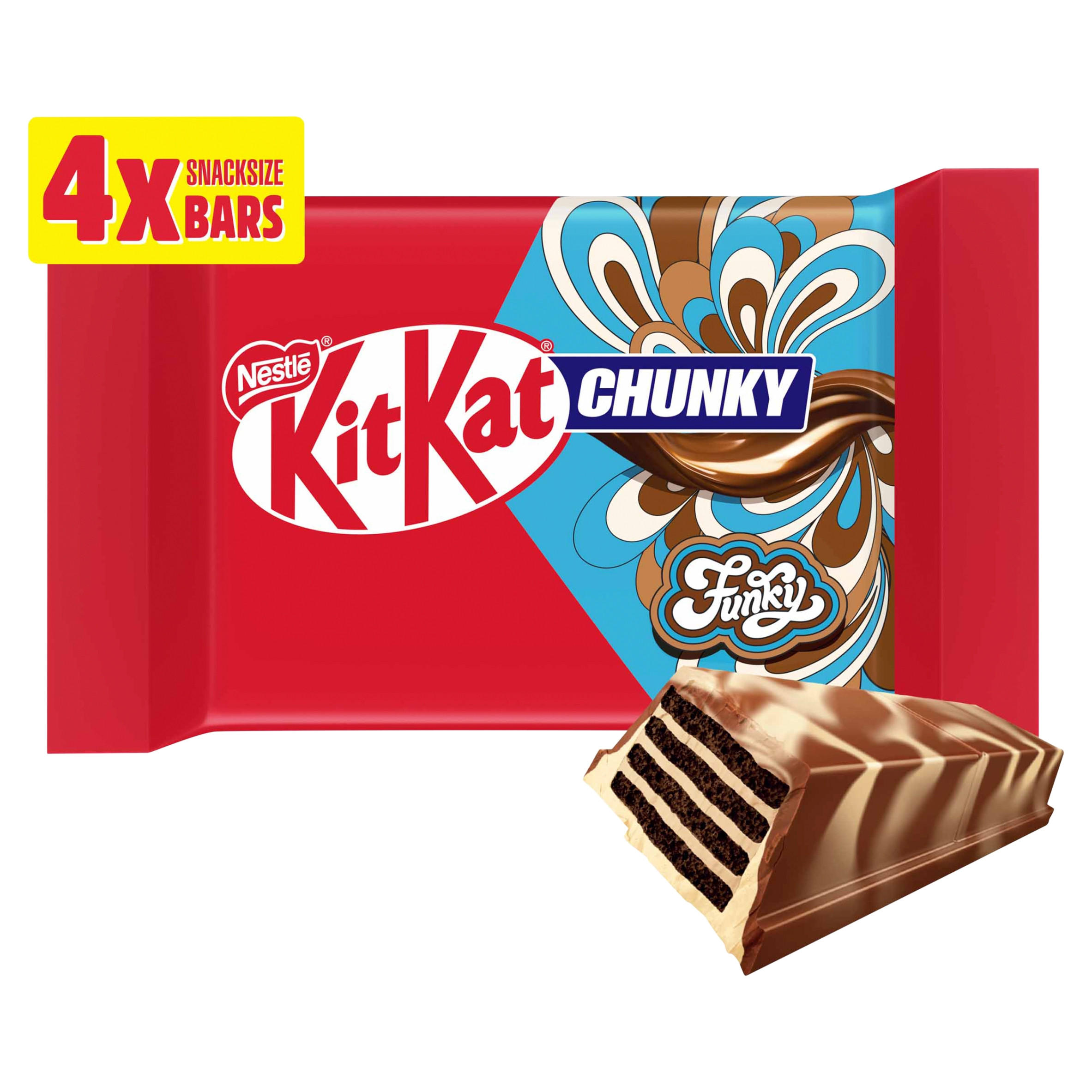KitKat Chunky Funky Chocolate Bar Multipack x4 128g