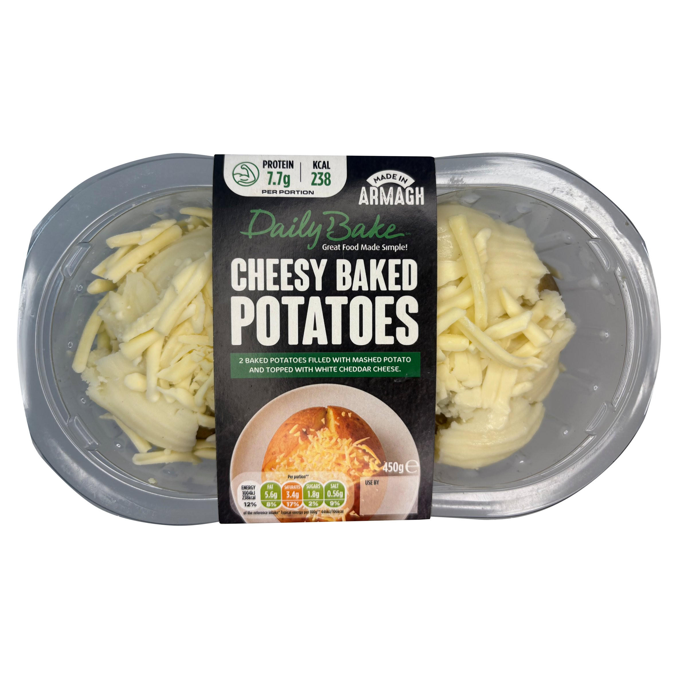 Daily Bake Cheesy Baked Potatoes 450g