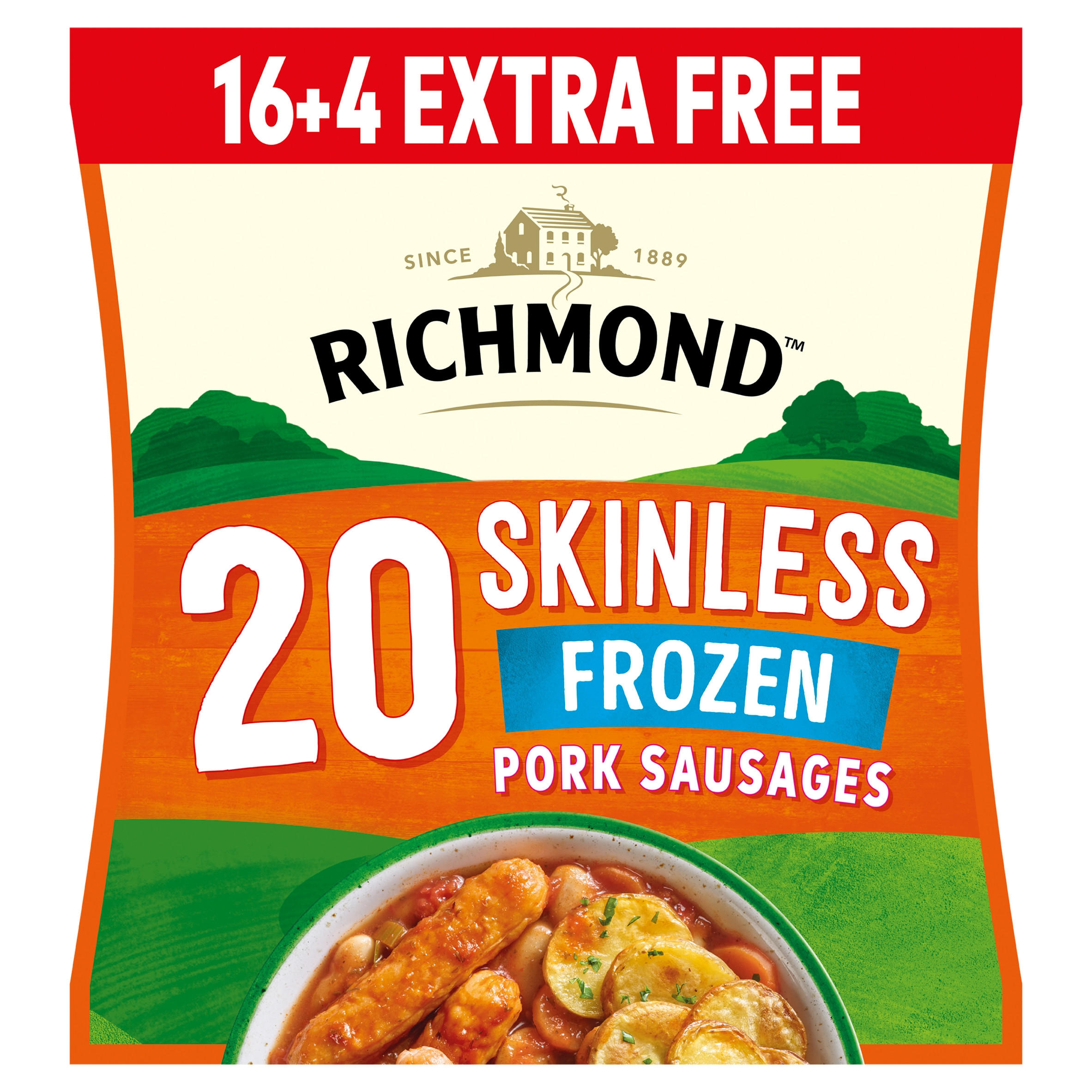 Richmond 20 Skinless Pork Sausages 530g