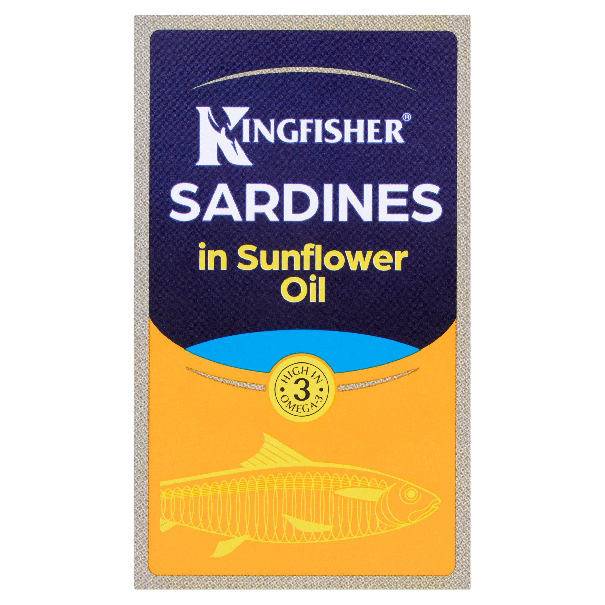 Kingfisher Sardines in Sunflower Oil 120g