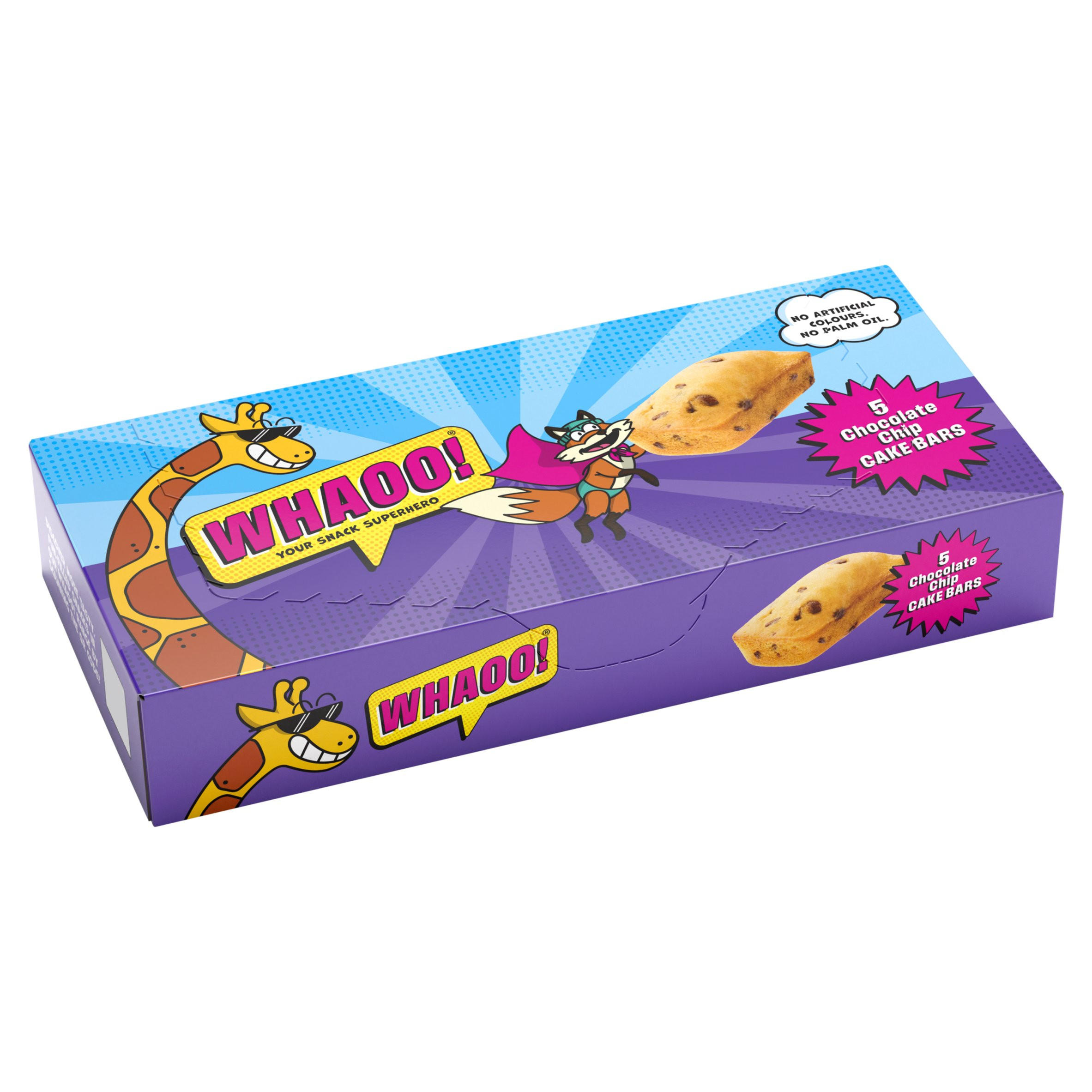Whaoo! 5 Chocolate Chip Cake Bars 130g