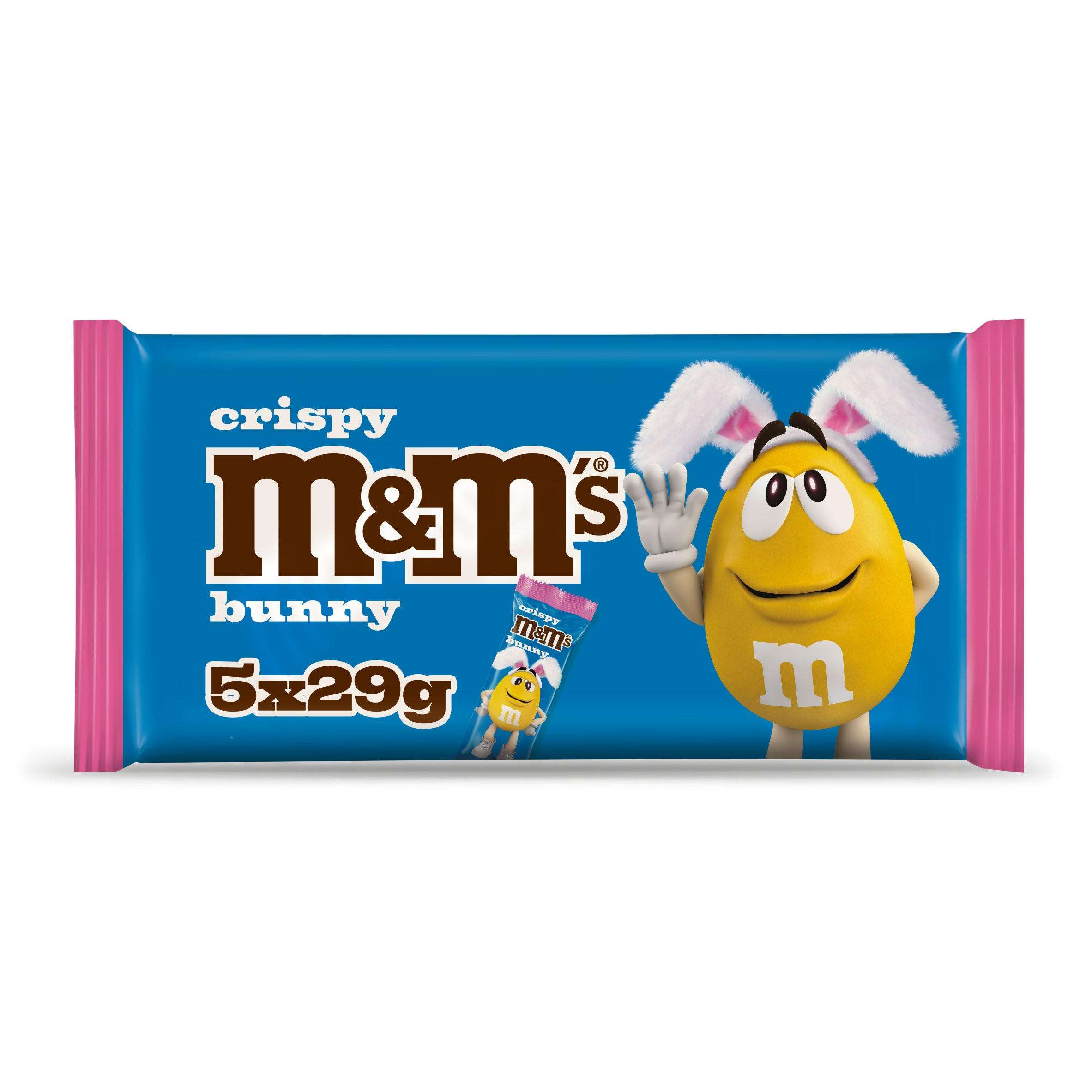 M&M's Crispy Multipack Chocolate Easter Bunny 5 x 29g
