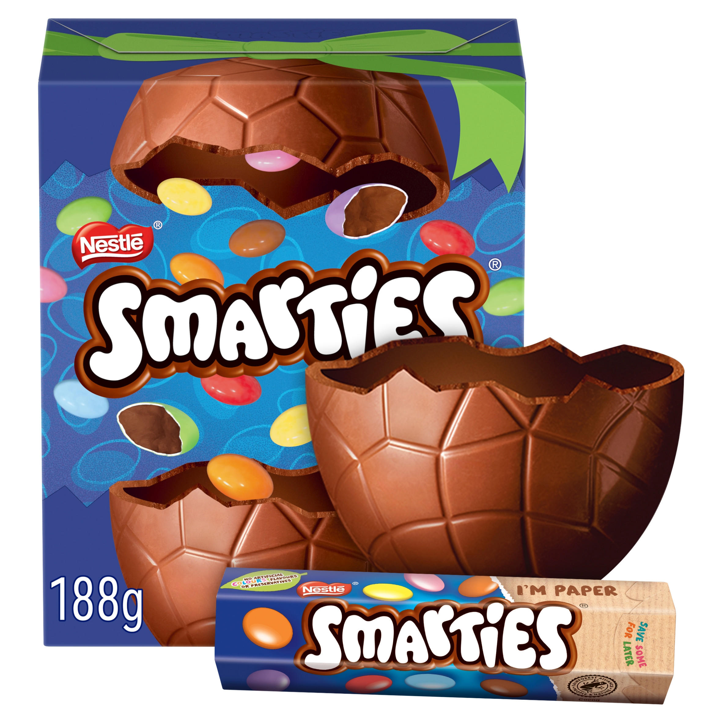 Smarties Milk Chocolate Large Easter Egg 188g