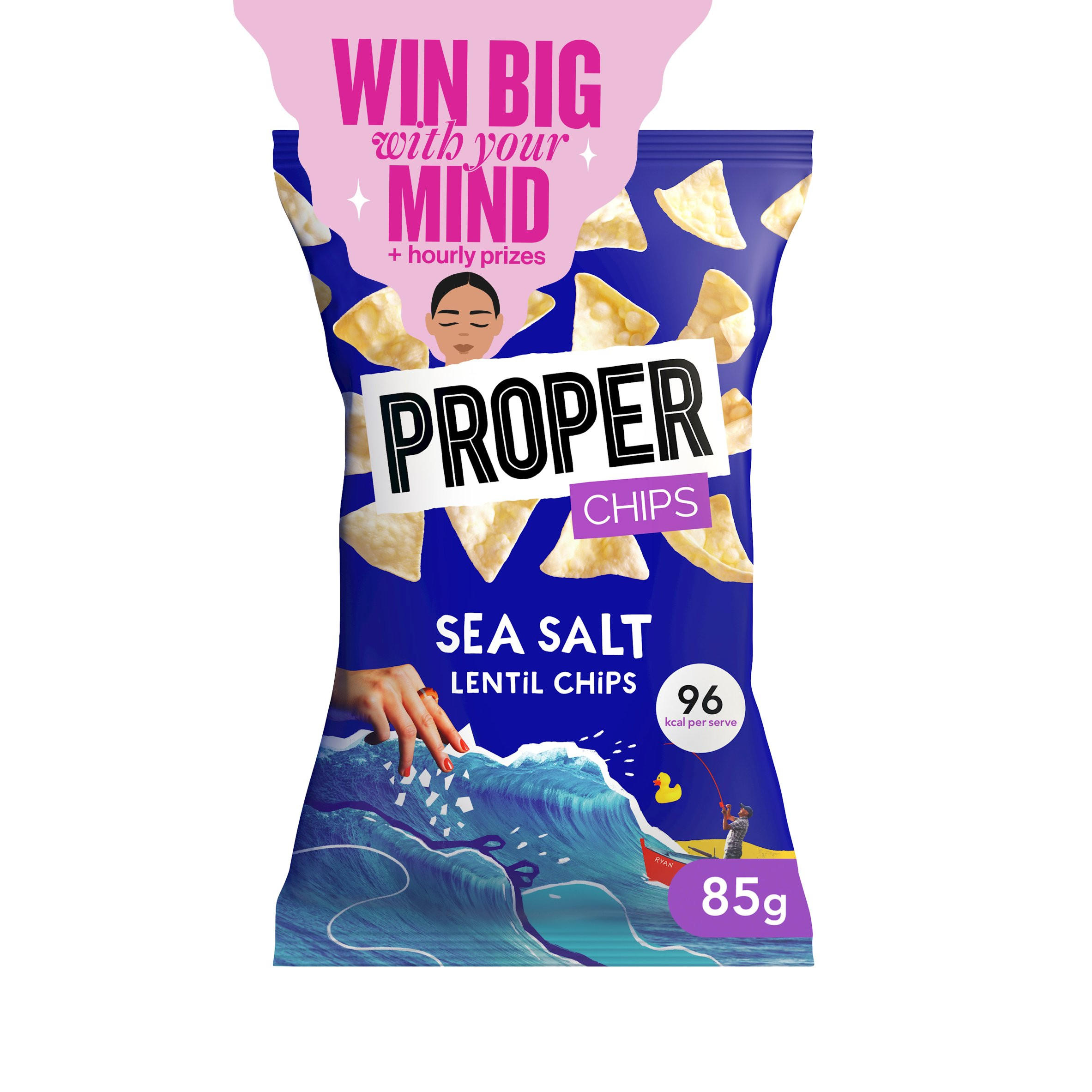 PROPERCHIPS Sea Salt Lentil Chips 85g