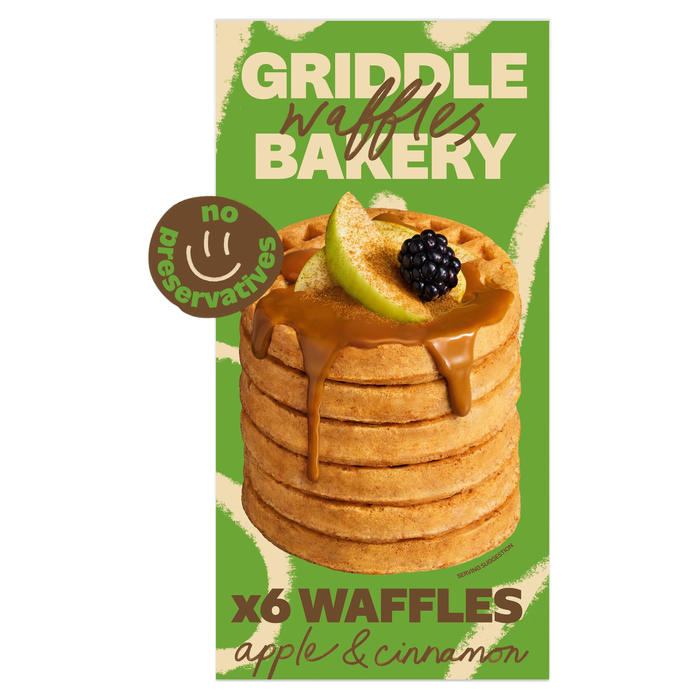 Griddle Waffles Bakery Apple & Cinnamon 6 Waffles 200g