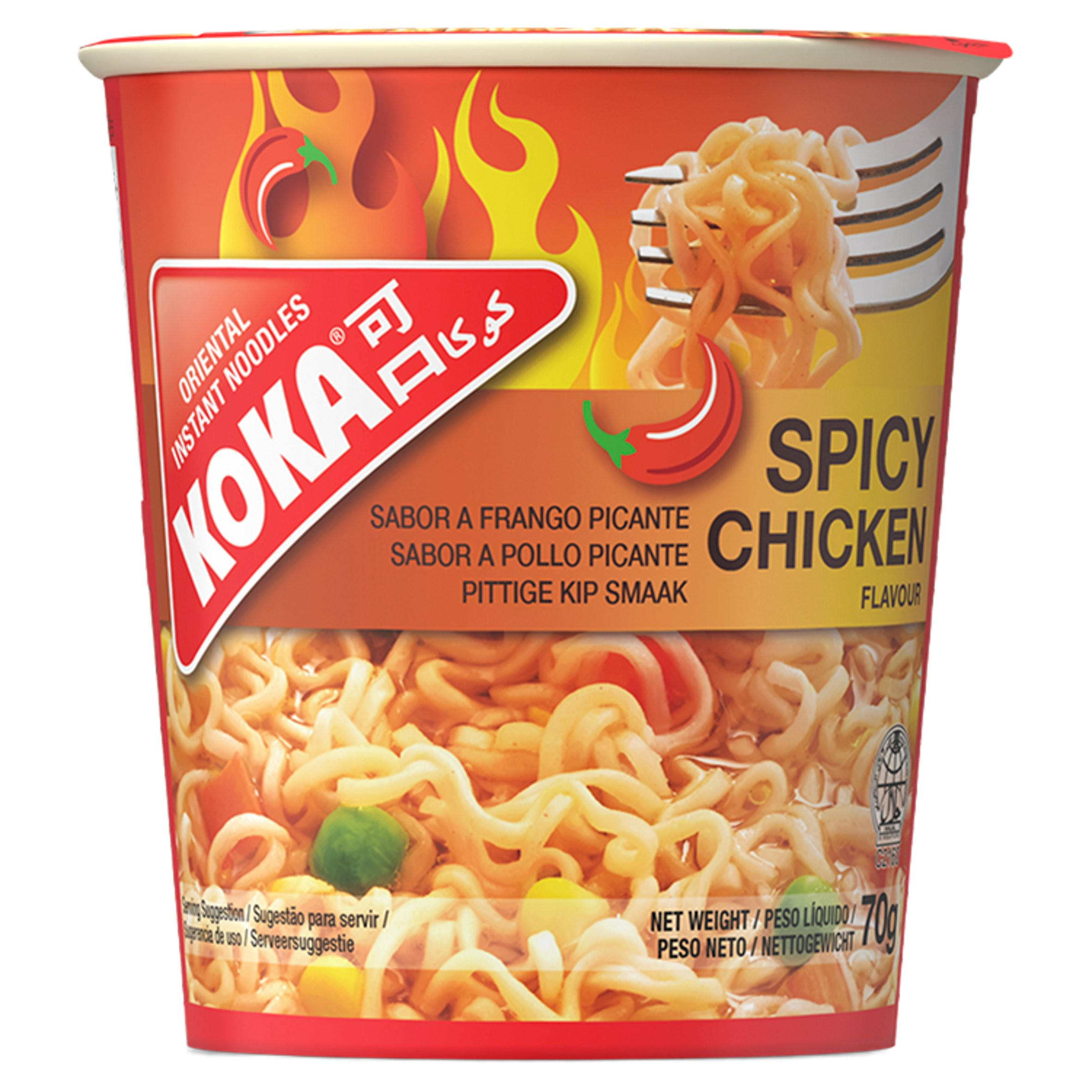 Koka Oriental Instant Noodles Spicy Chicken Flavour 70g