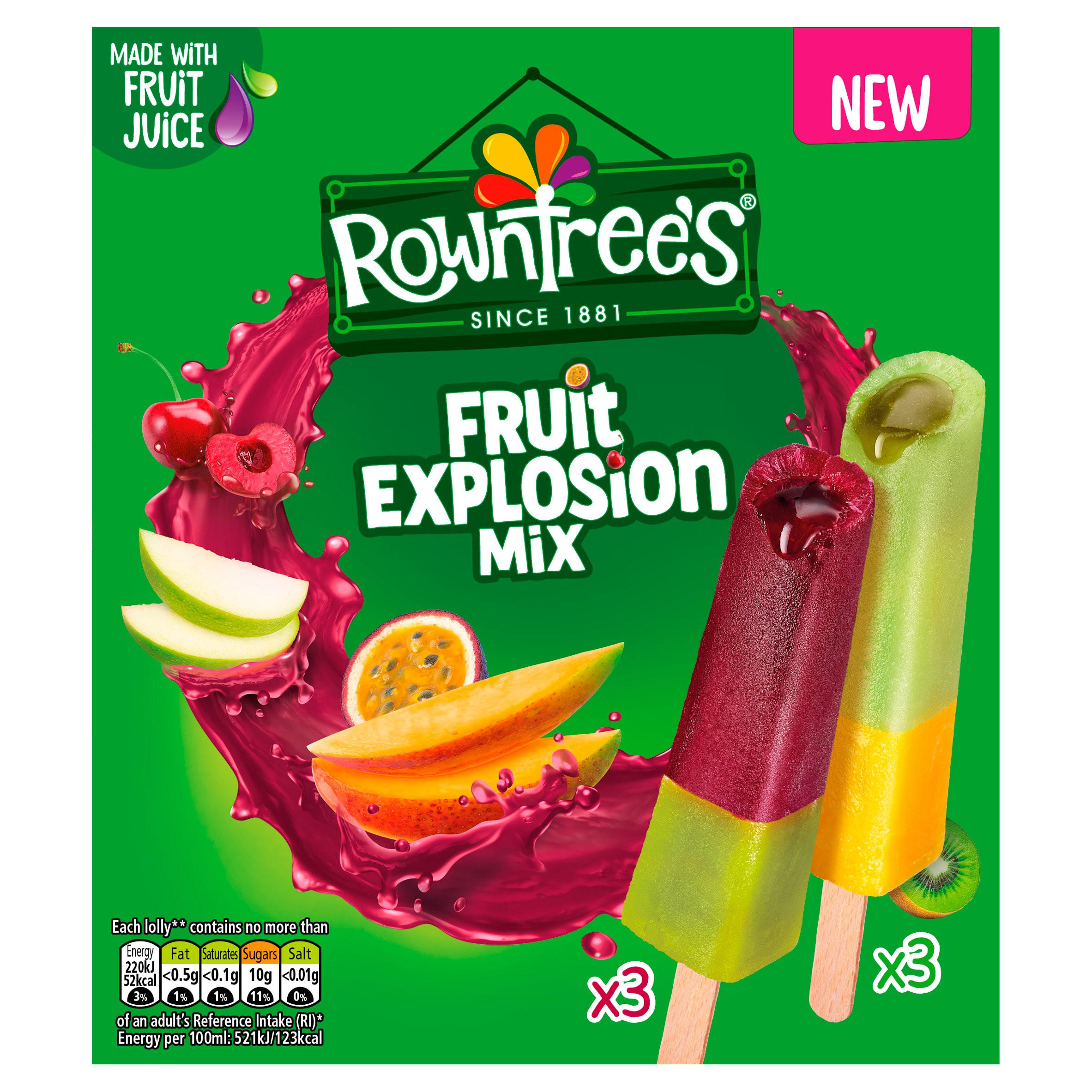 Rowntree's Fruit Explosion Mix 6 x 42 ml (252ml)