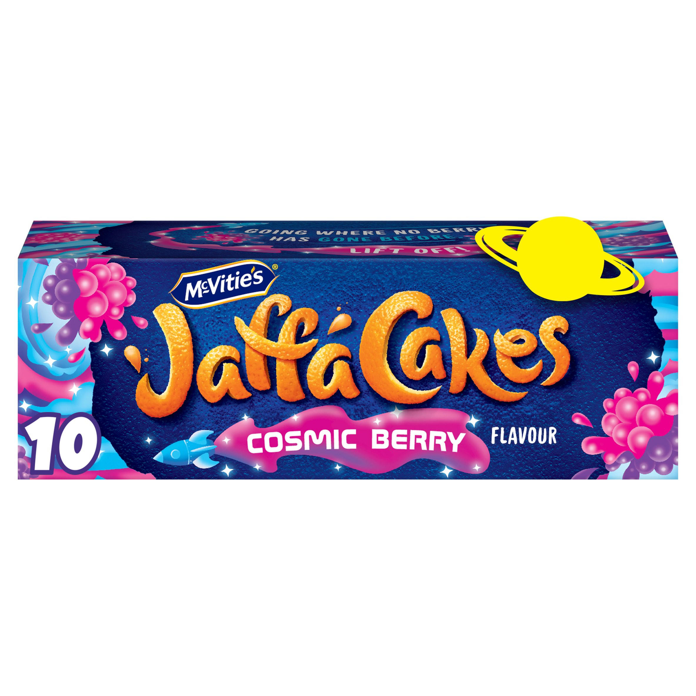 McVitie's Jaffa Cakes Original Chocolate Biscuits Cosmic Berry Flavour 10 Cakes