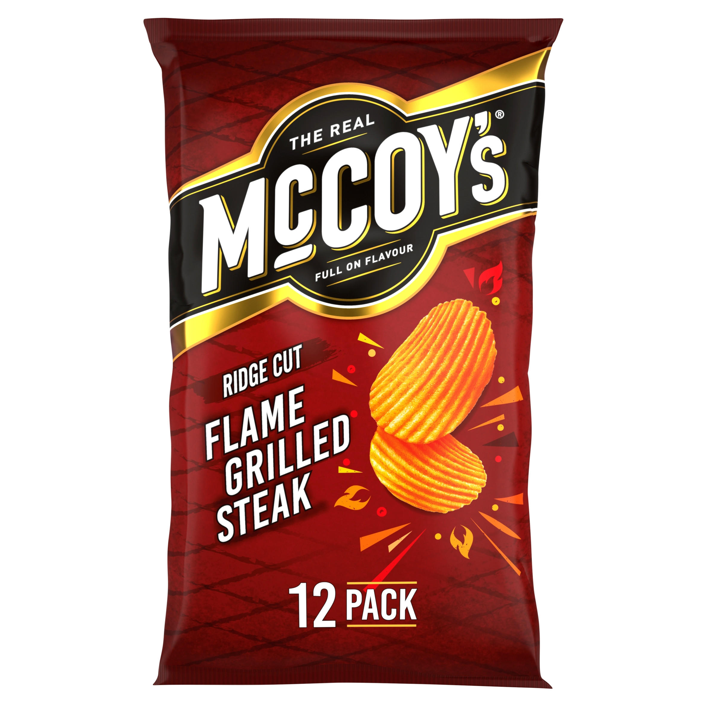 McCoy's Flame Grilled Steak Multipack Crisps 12 Pack