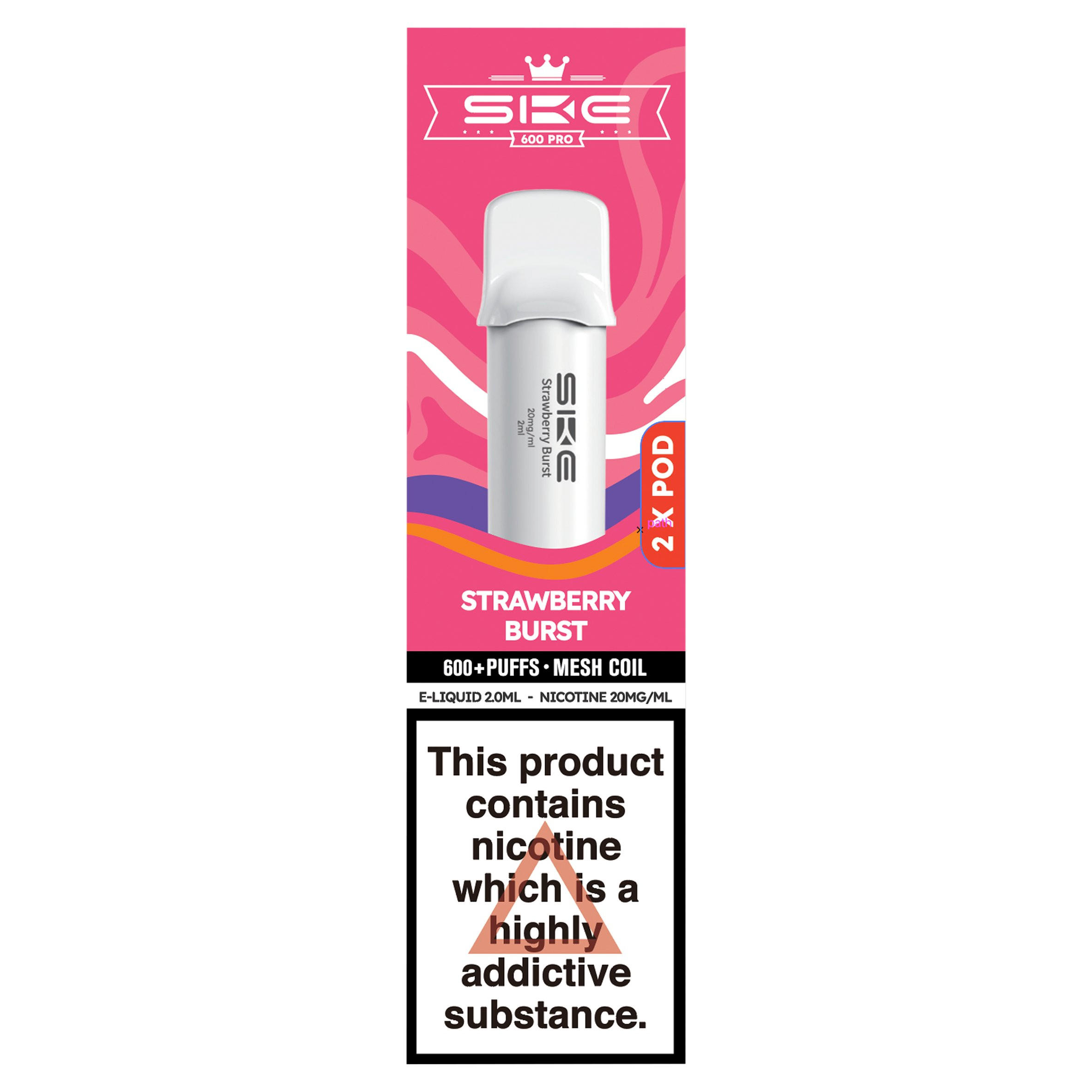 SKE 600 Pro 2 Strawberry Burst Pod 20mg/ml