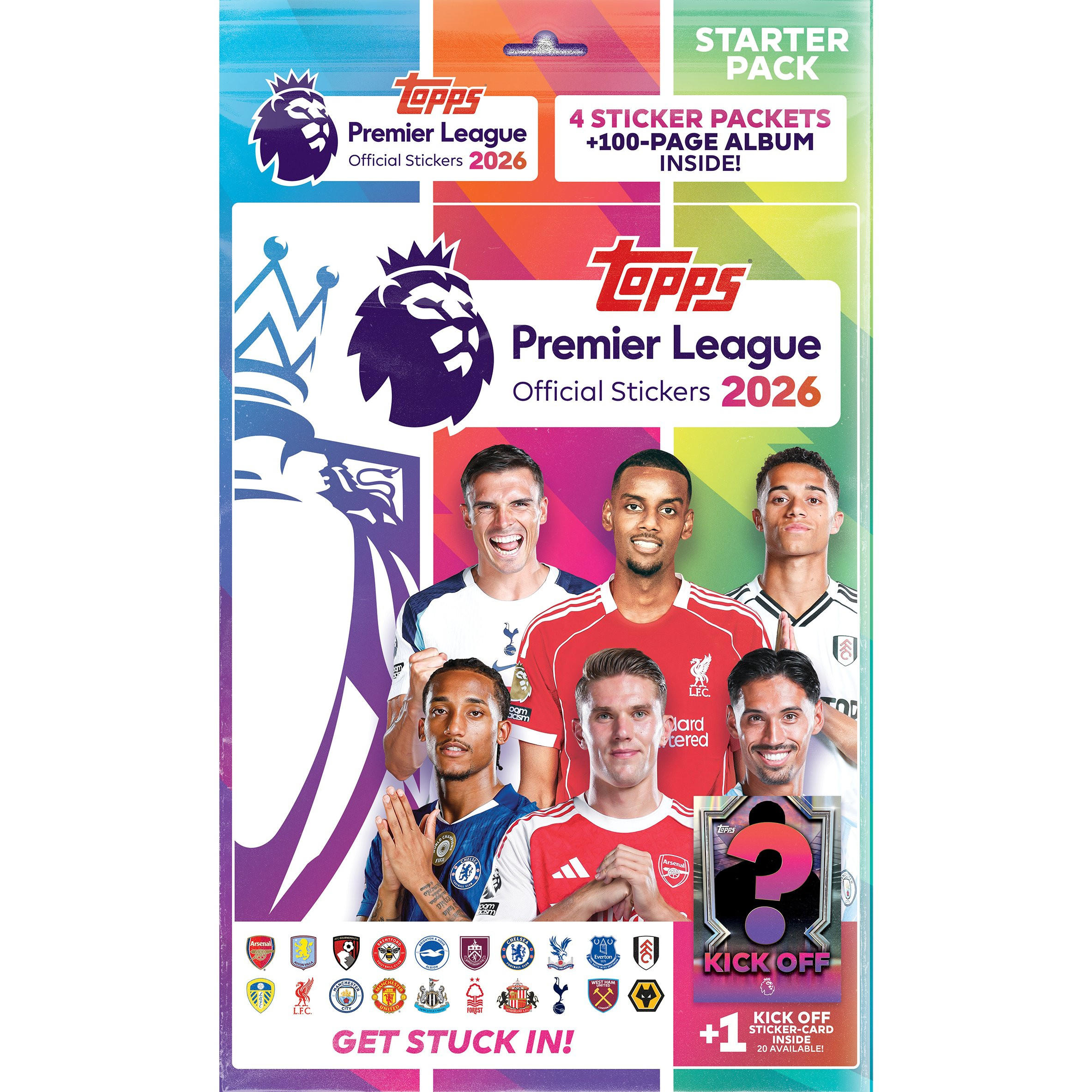 Topps Premier League 2026 Stickers Starter Album Pack