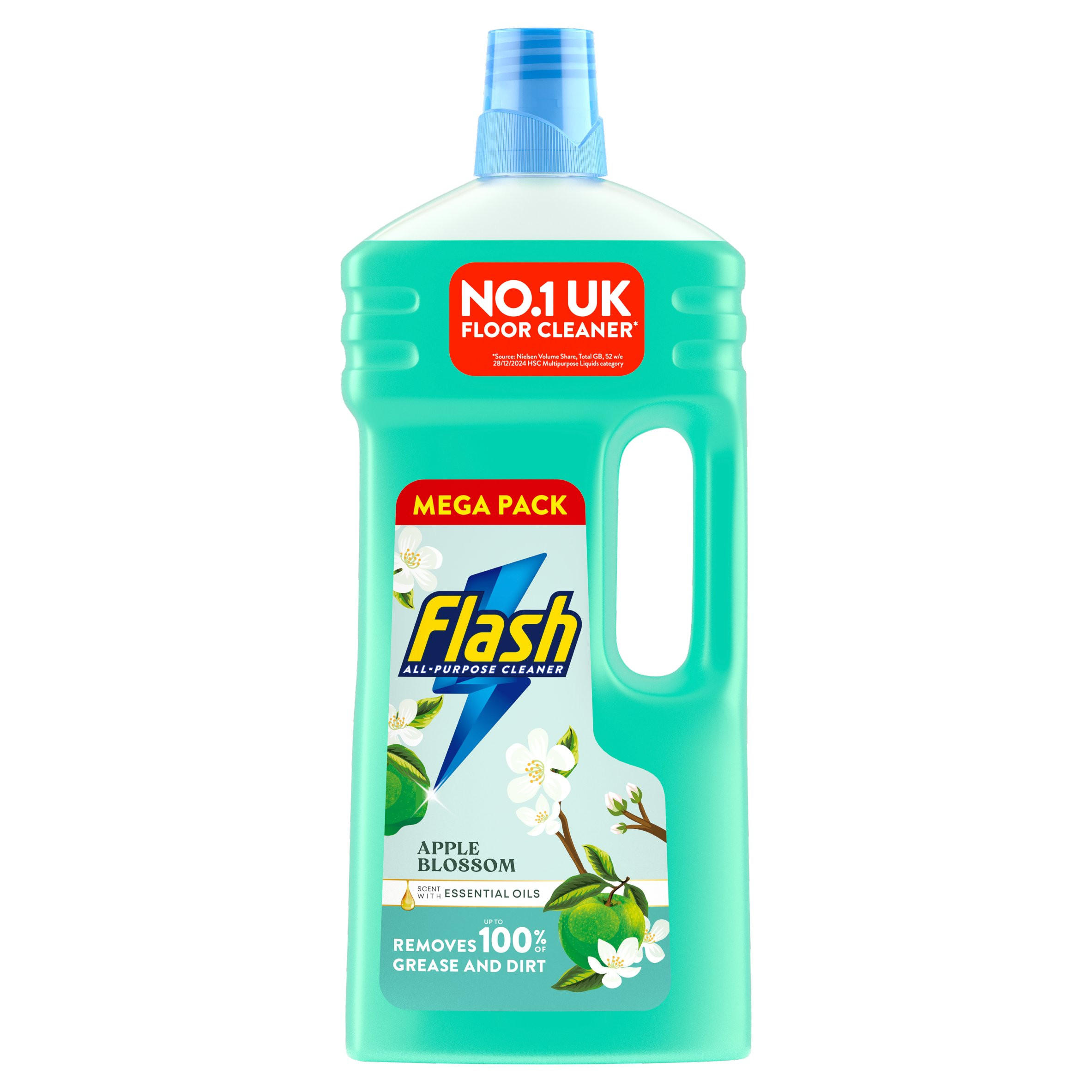 Flash Multipurpose Floor Cleaner Liquid Apple Blossom 1.5L