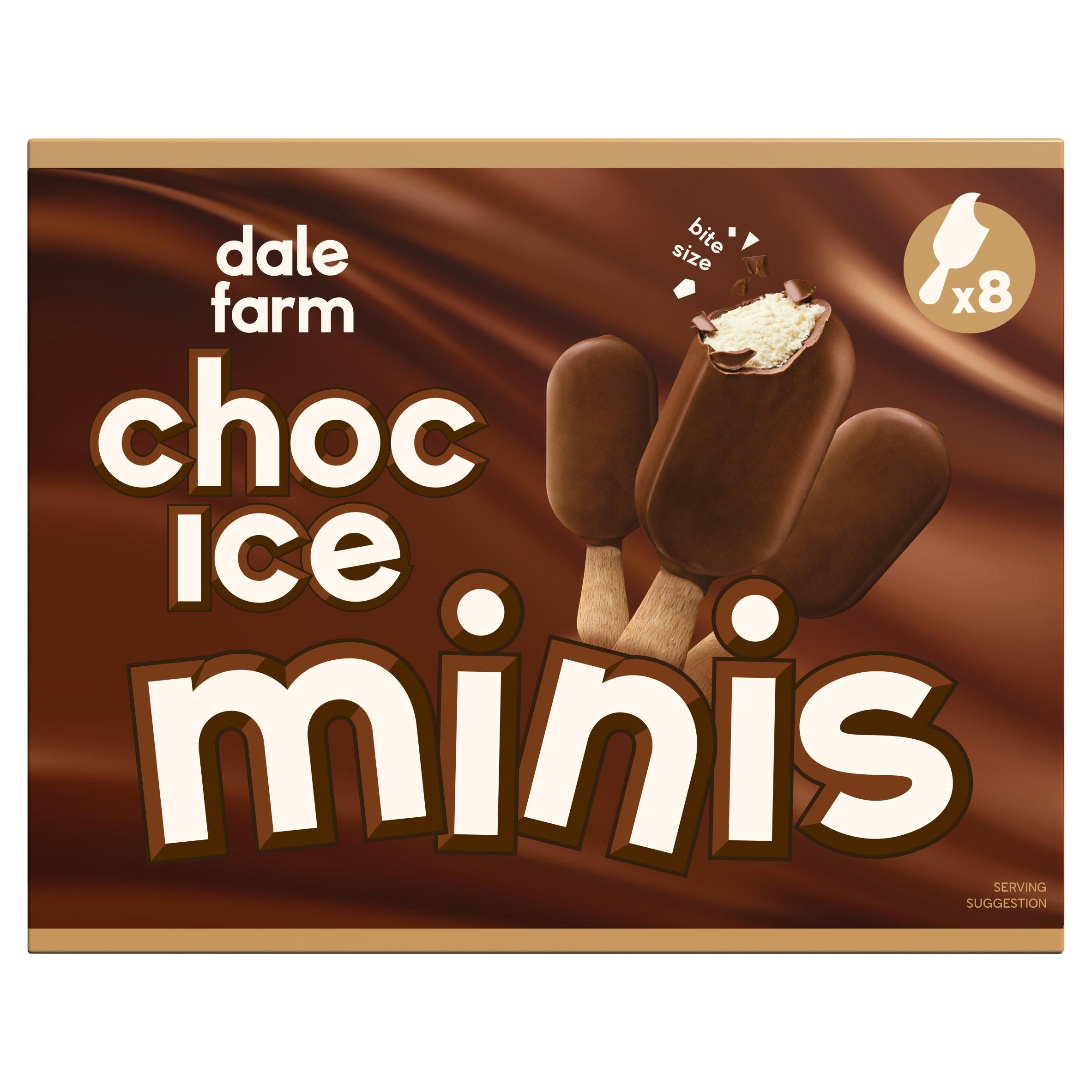 Dale Farm Choc Ice Minis Ice Cream Sticks 8 x 35g